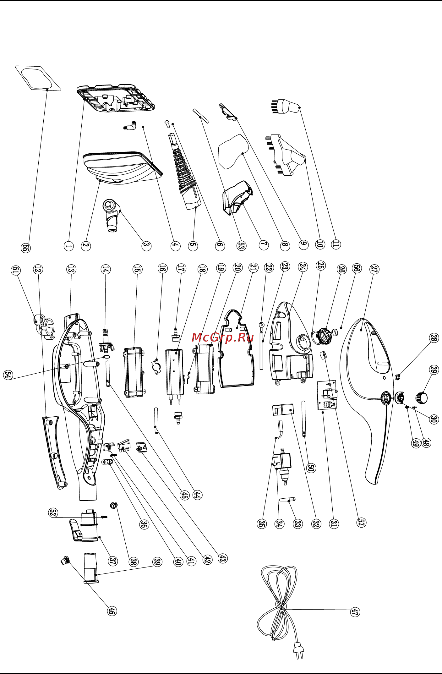 Defort DSC-1300-MOP [56/64] Exploded view