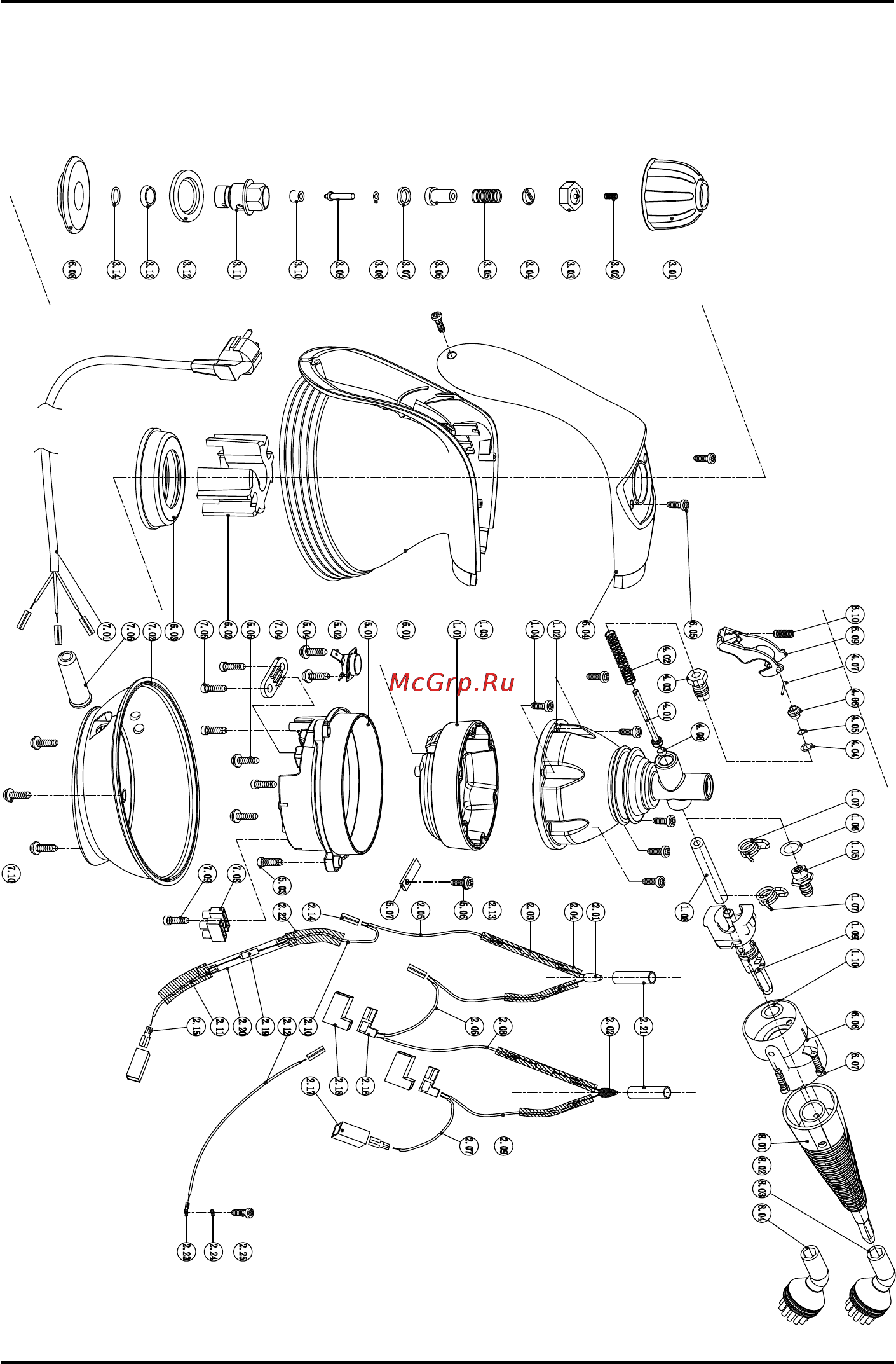 Defort DSC-1200 [56/64] Exploded view