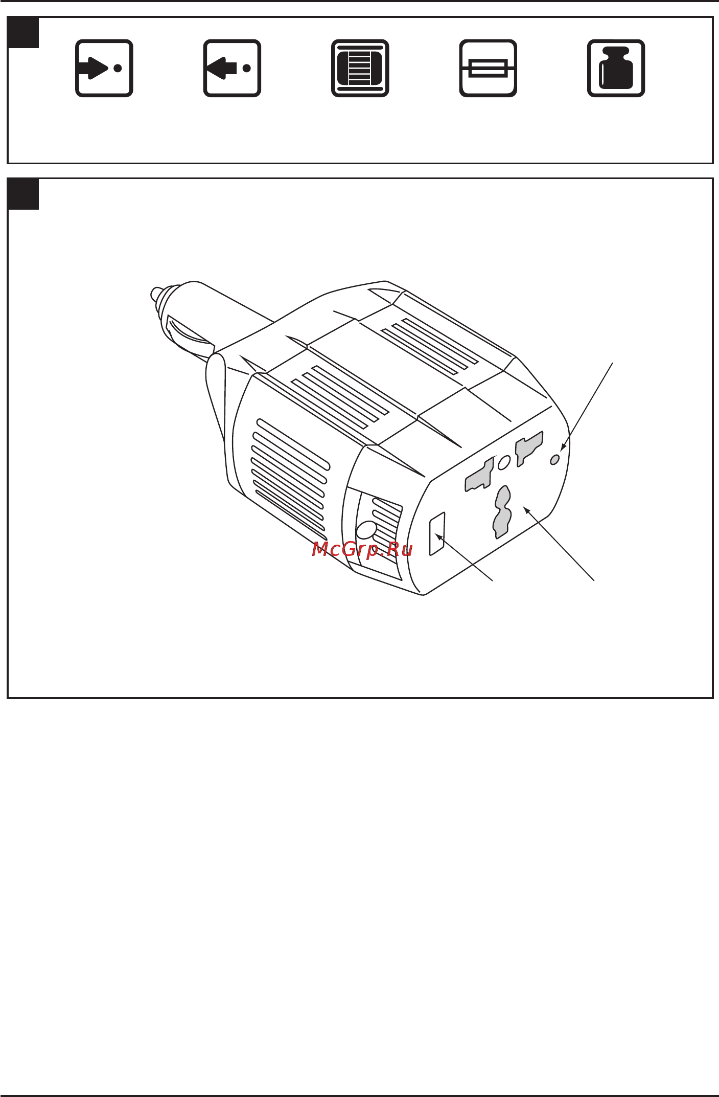 Defort DCI-305 [2/24] Ac power socket