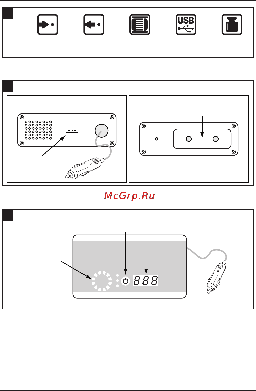 Defort DCI-300D [3/28] Back front ac power socket