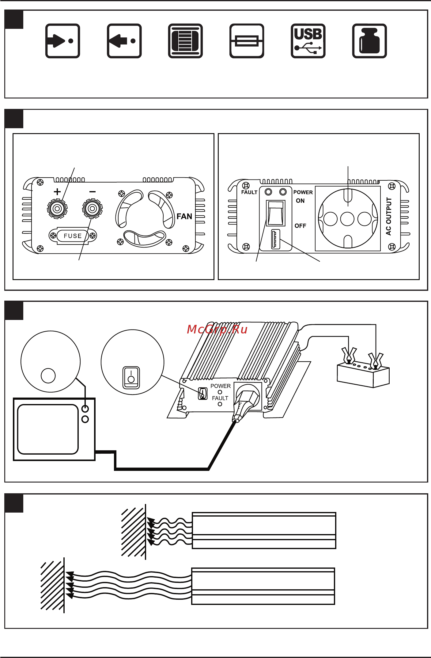 Defort DCI-300 [2/20] Back dc socket red