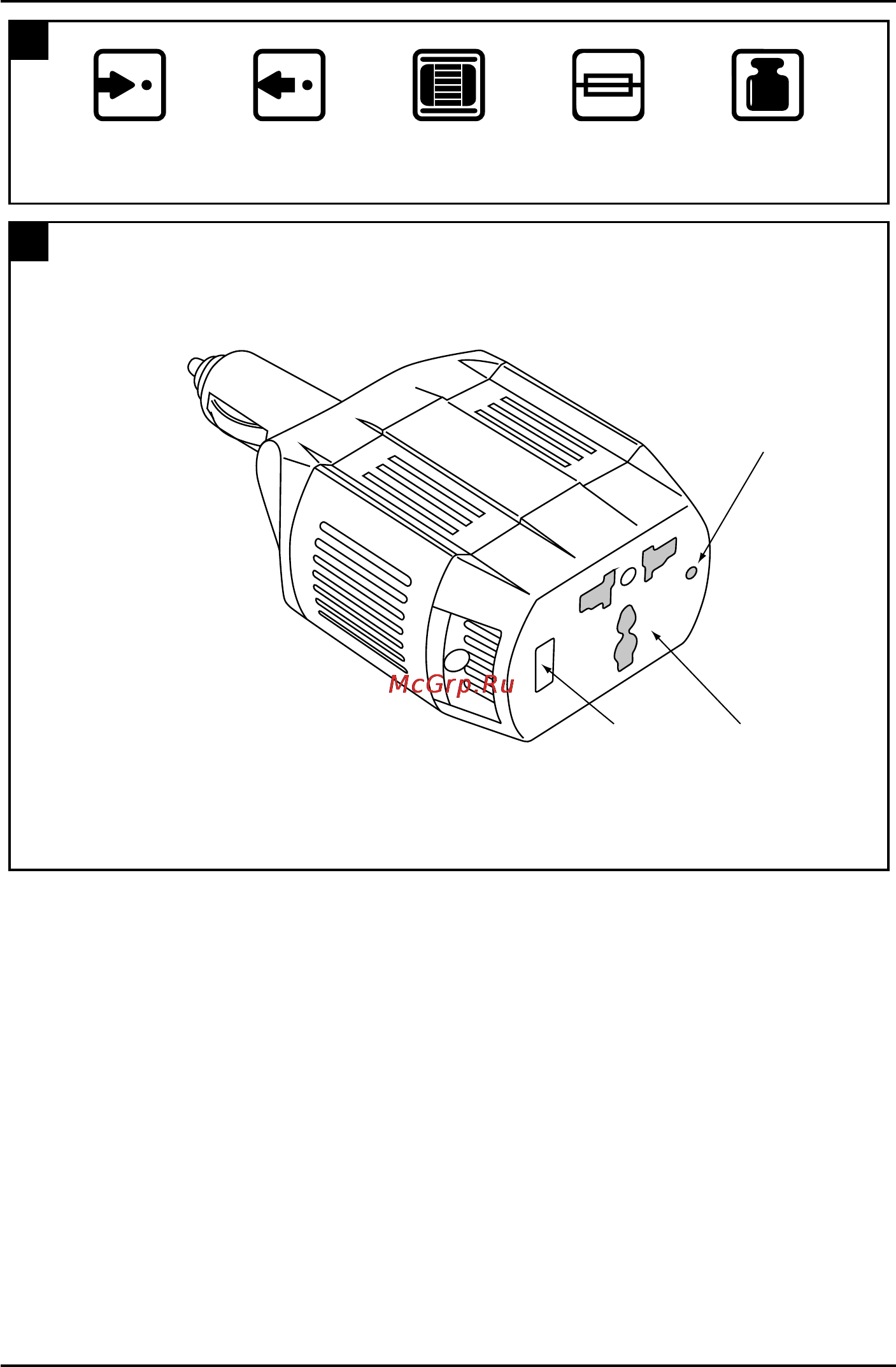 Defort DCI-150 [2/20] Ac power socket