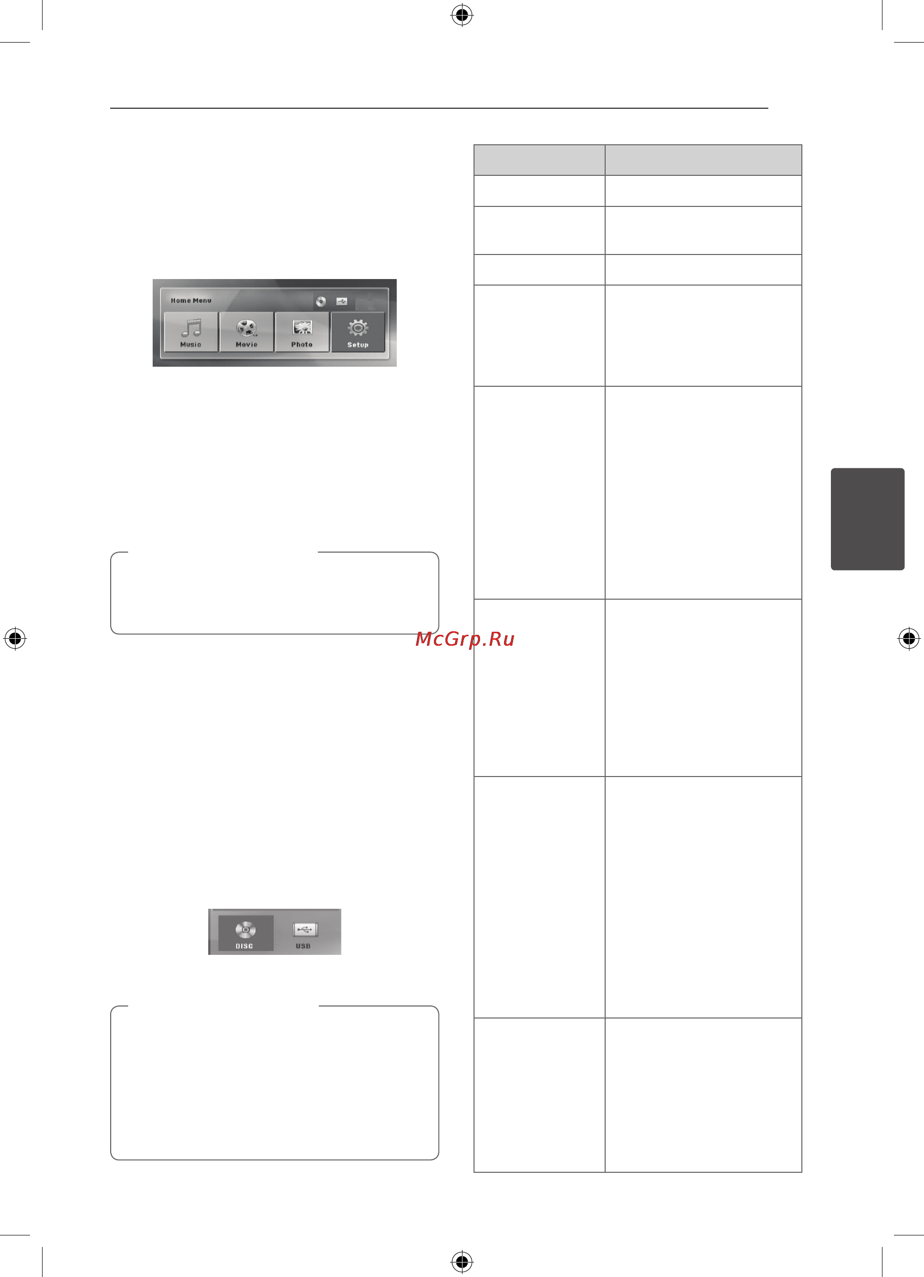 LG DH4220S [23/40] Использование домашнего меню