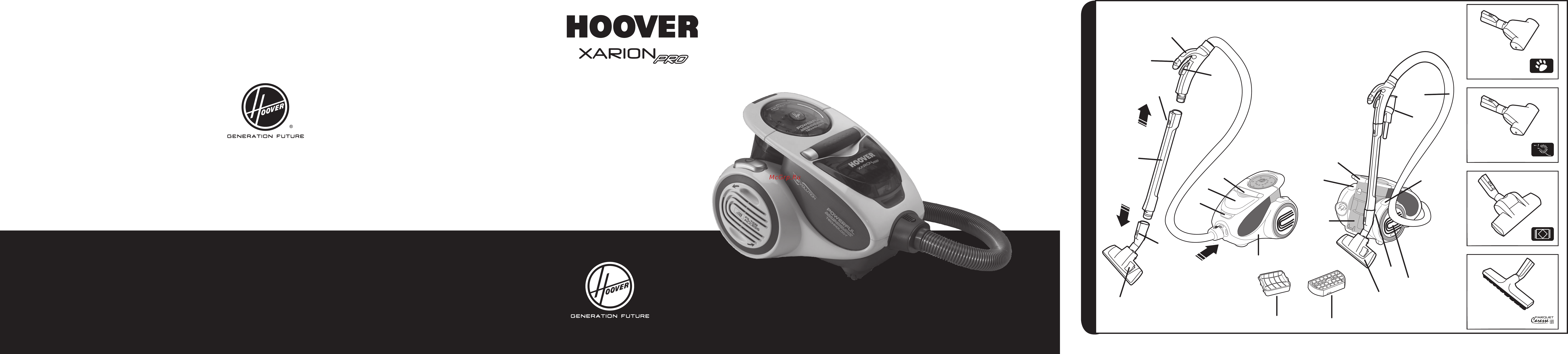 Hoover XARION PRO TXP 1520 019 Инструкция по эксплуатации онлайн