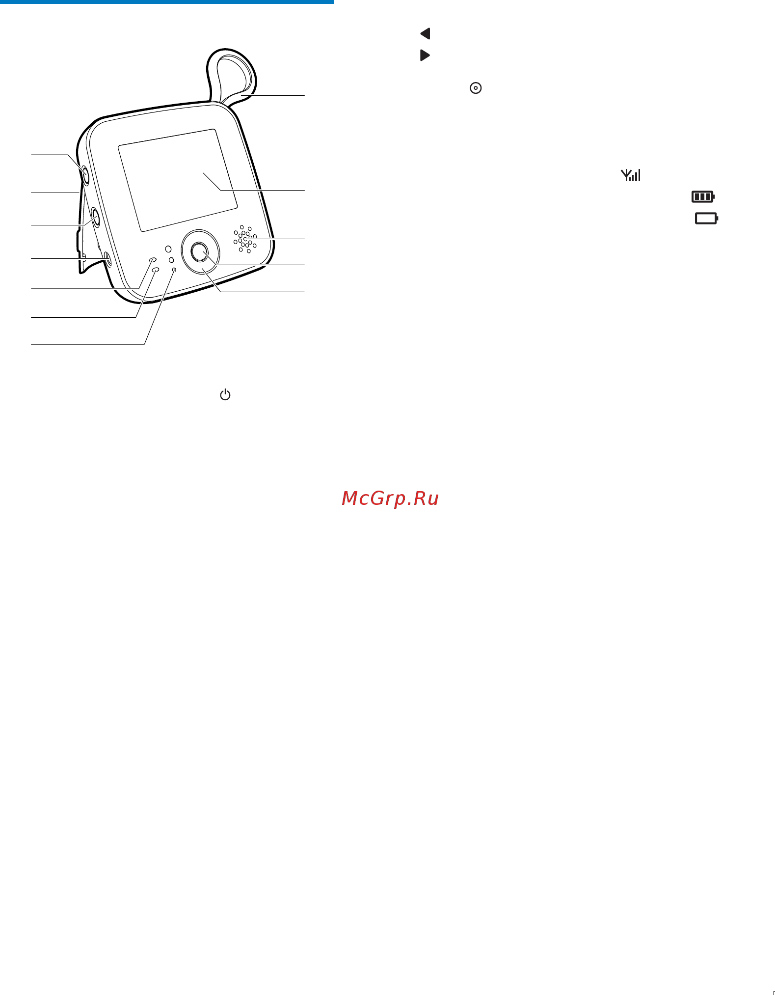 Philips SCD610/00 [6/20] Родительский блок