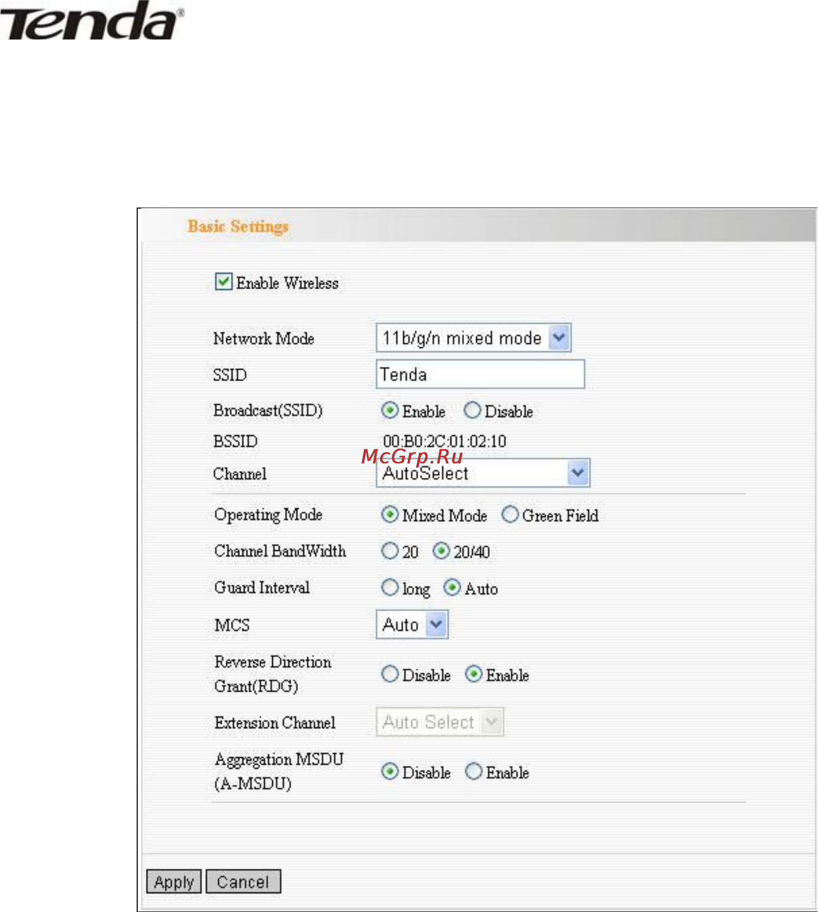 Tenda W268R [25/64] Глава 6 настройки беспроводной сети wireless setting