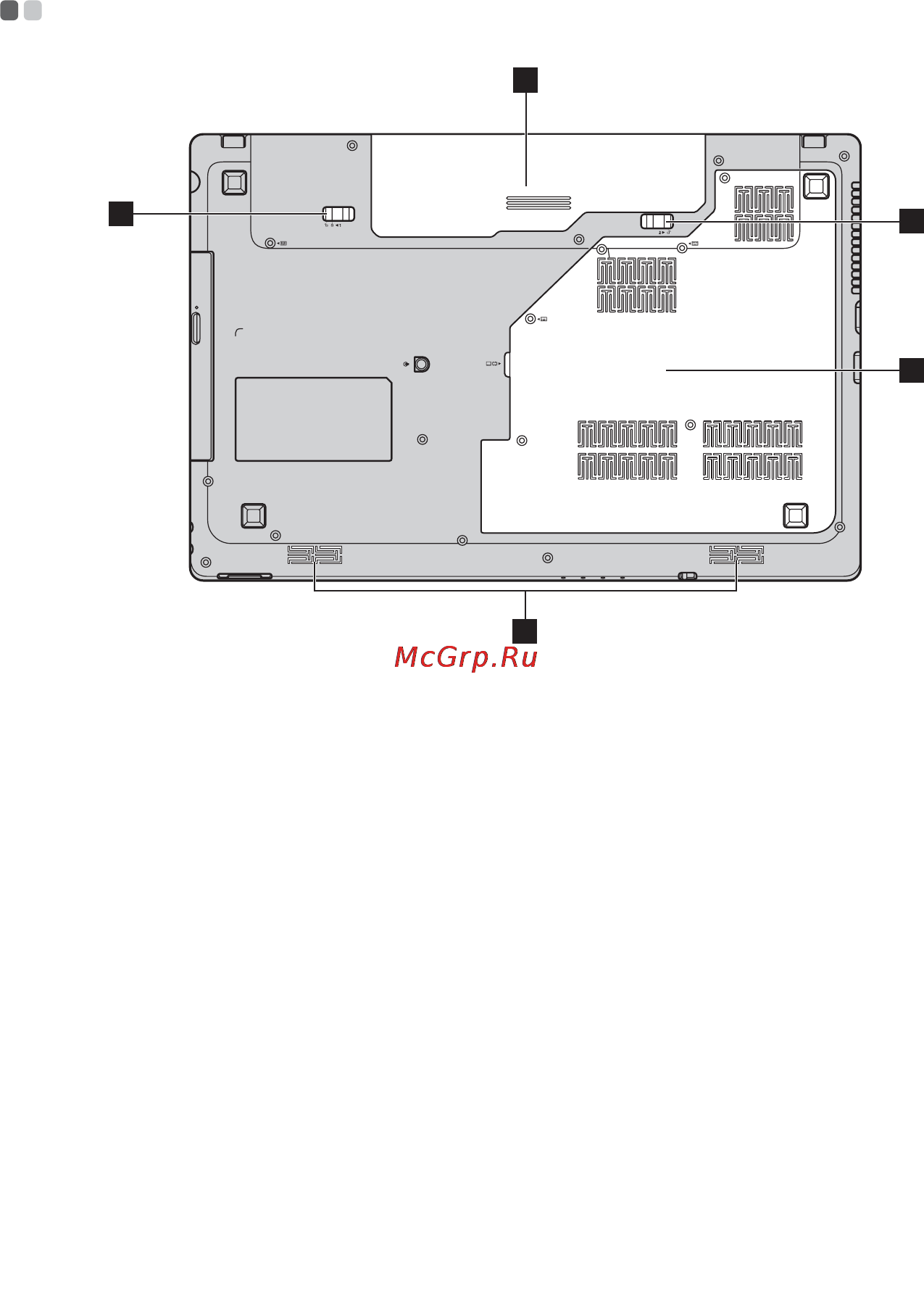 Lenovo IdeaPad G770 i3 2330M [10/52] Вид снизу