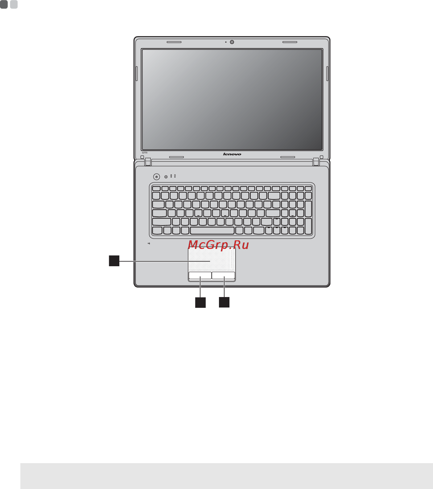 Lenovo IdeaPad G770 i3 2330M [15/52] Использование сенсорной панели