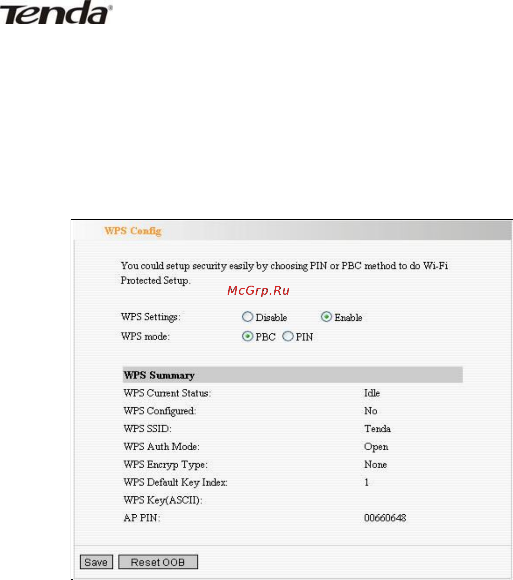 Tenda W311R+ [30/61] Wps setting установки защищенной сети wi fi