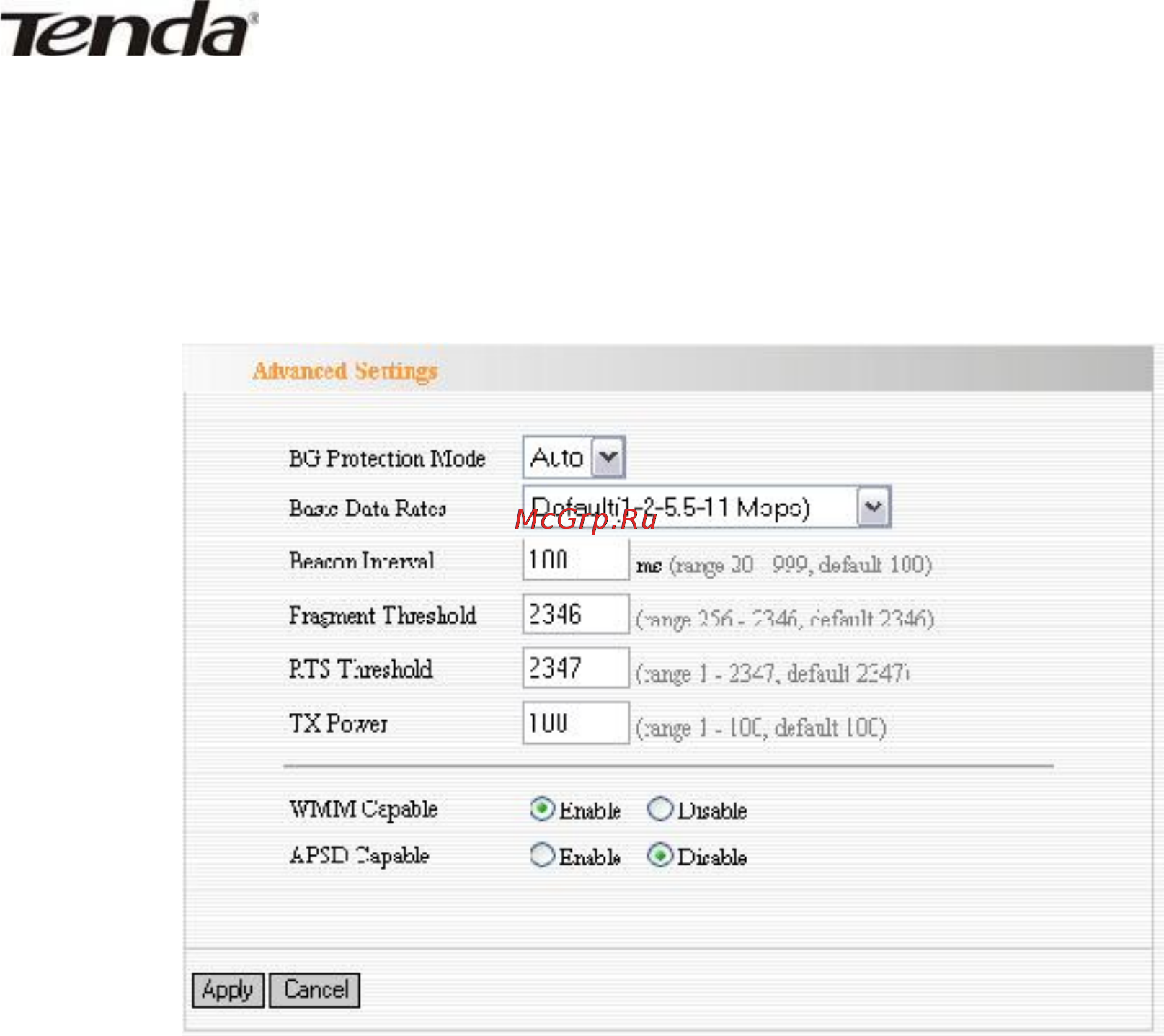 Tenda W300A [37/56] Advanced settings расширенные настройки