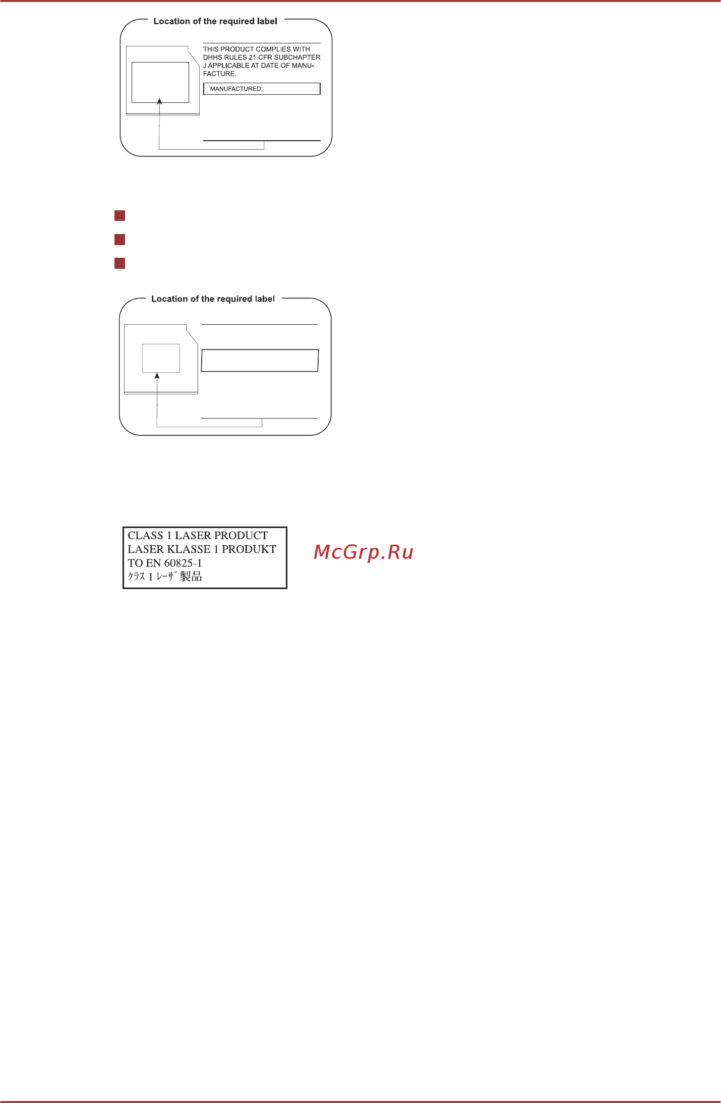 Toshiba P855-B2S [13/220] Меры предосторожности