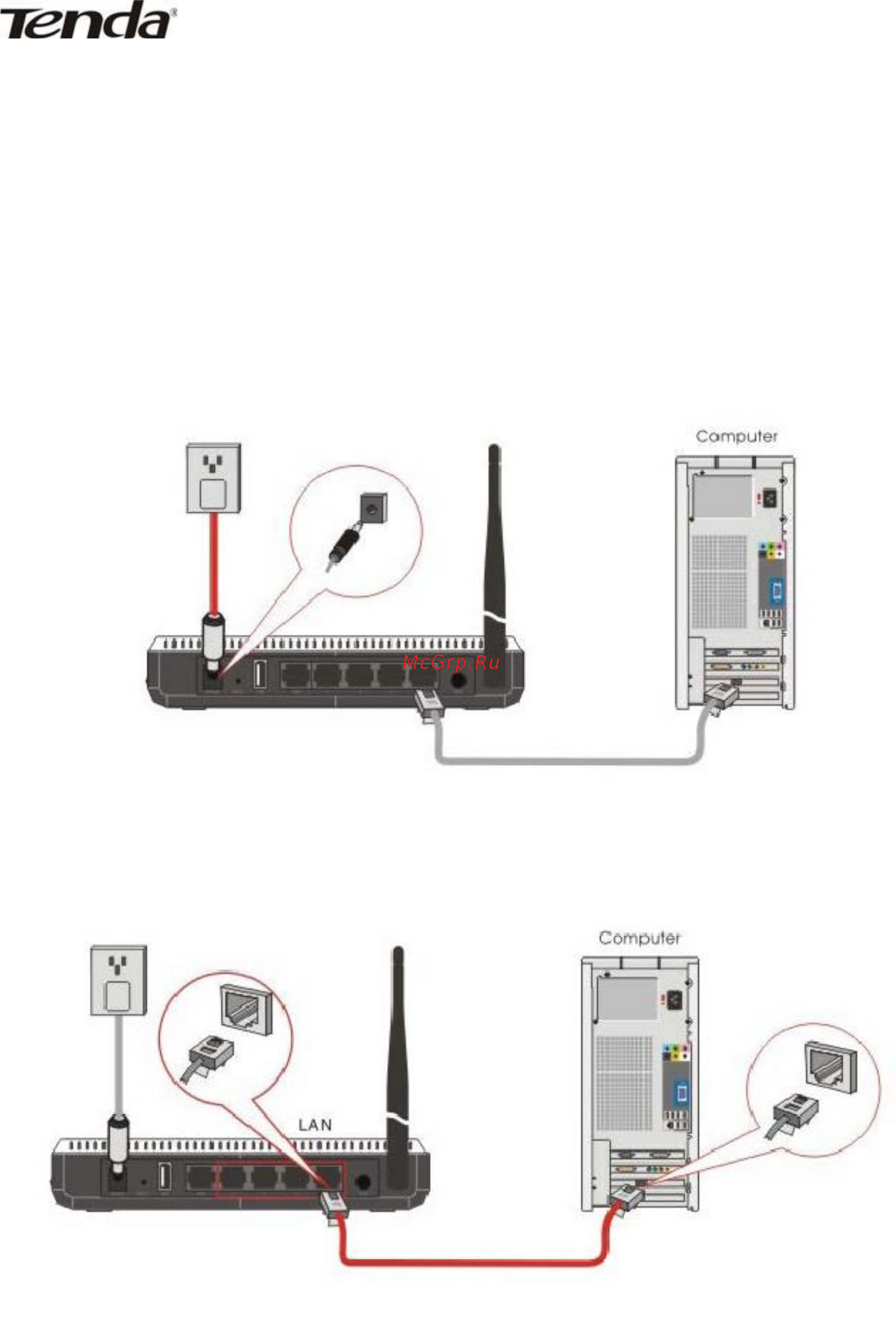 Tenda 3G611R+ [11/83] Установка маршрутизатора