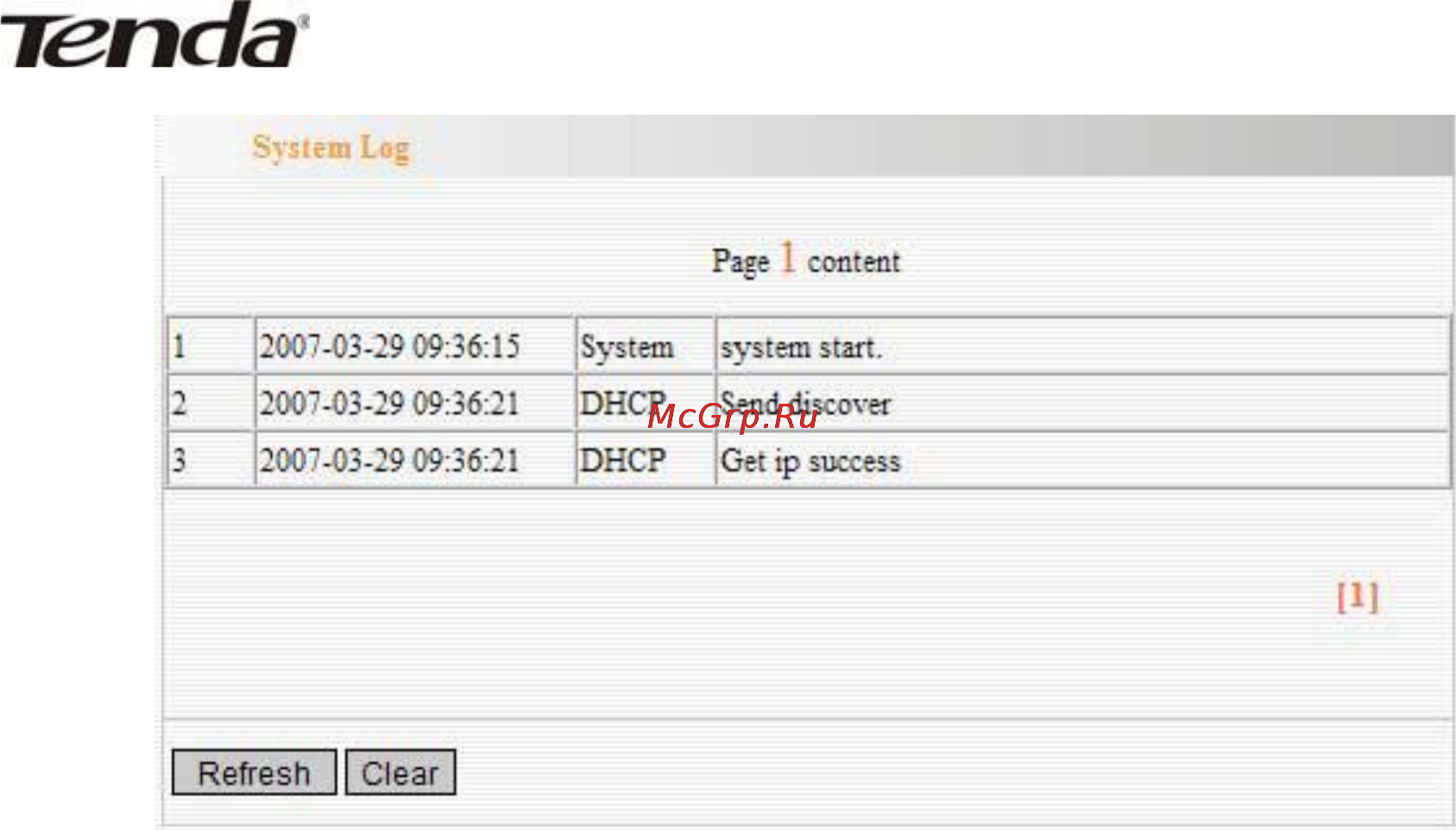 Tenda 3G611R+ [77/83] Logout выход