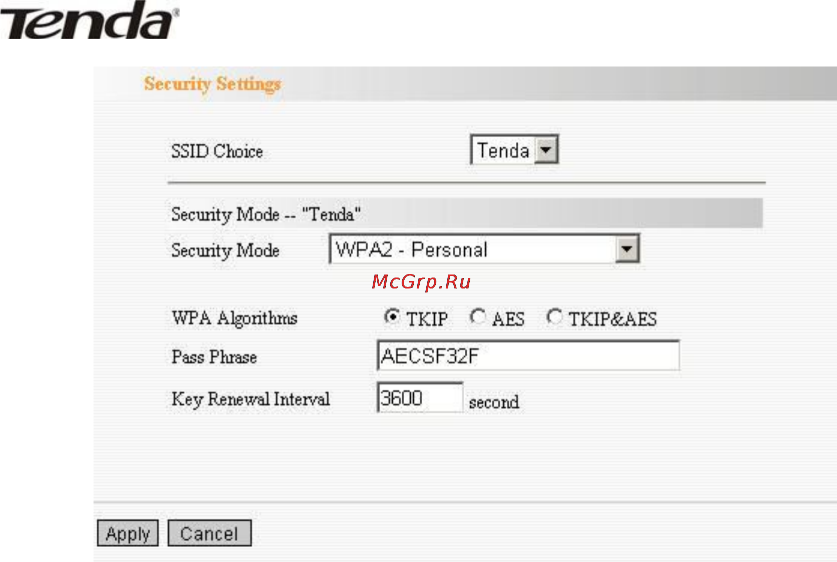 Tenda W300D [34/72] Wpa enterprise