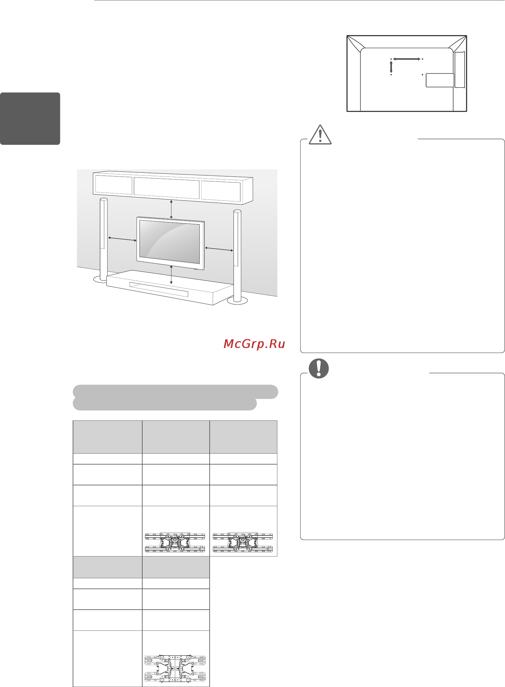LG 42 CS460 [24/29] Креплениенастене