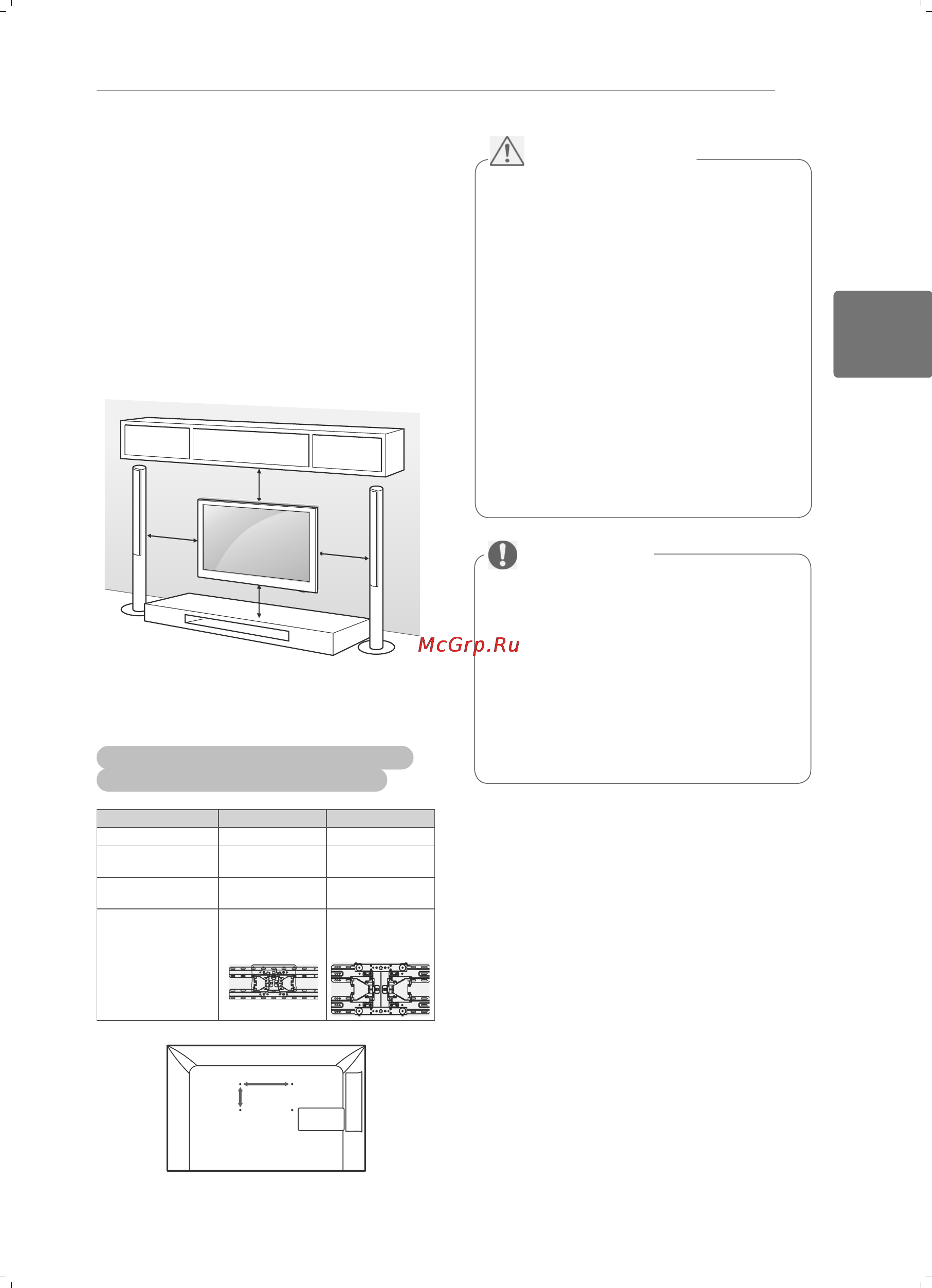 LG 47 CS560 [15/21] Крепление на стене