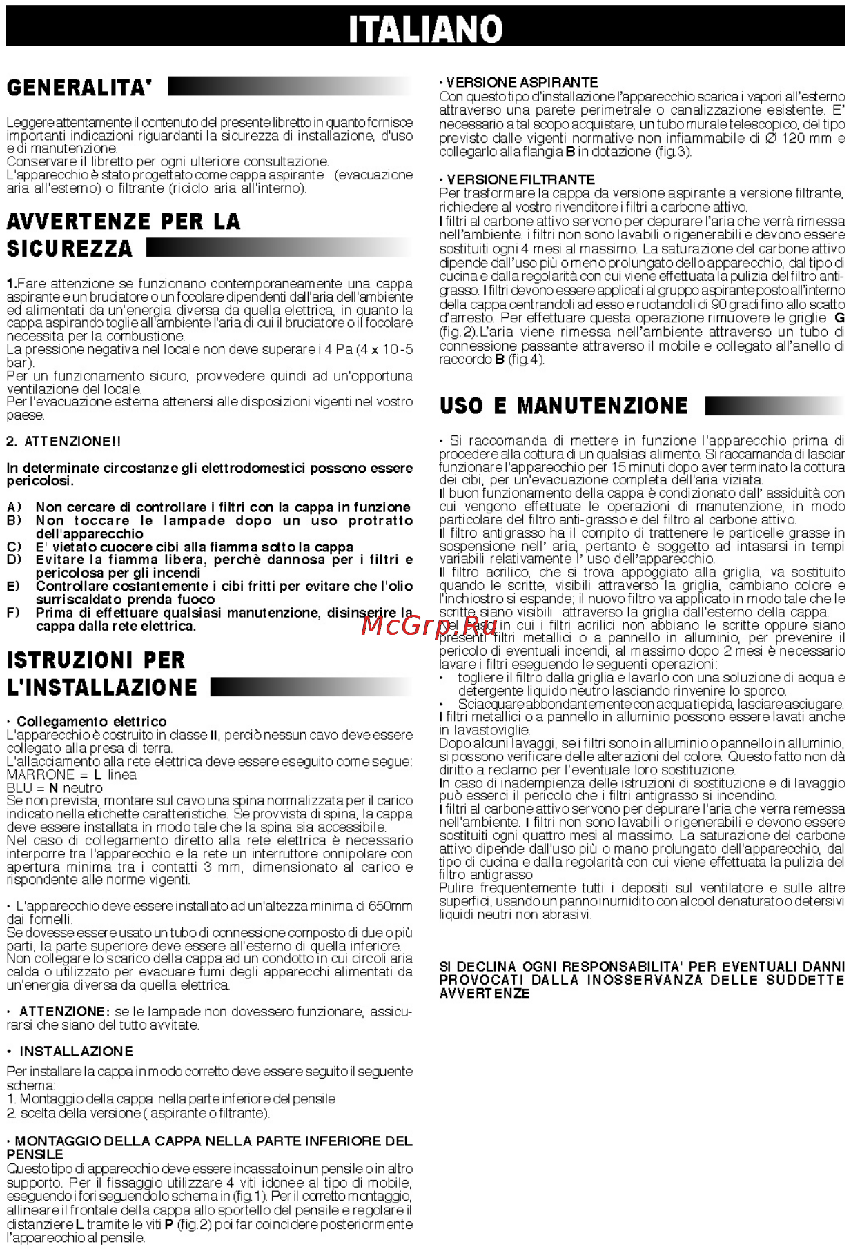 Liberton 7001 [9/20] Pericolosa per gil incendi