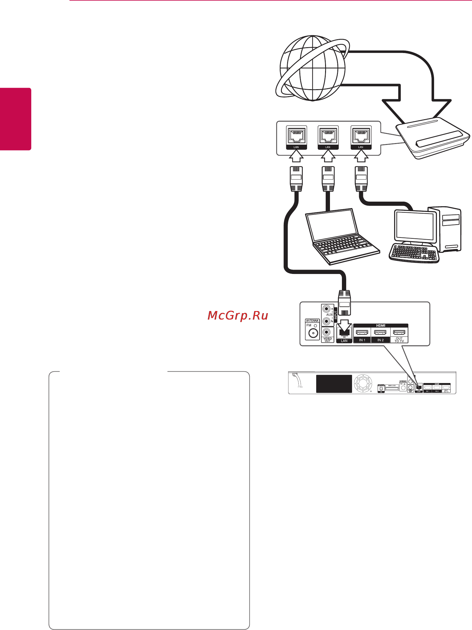 LG BH9520TW [26/76] Подключение к домашней сети