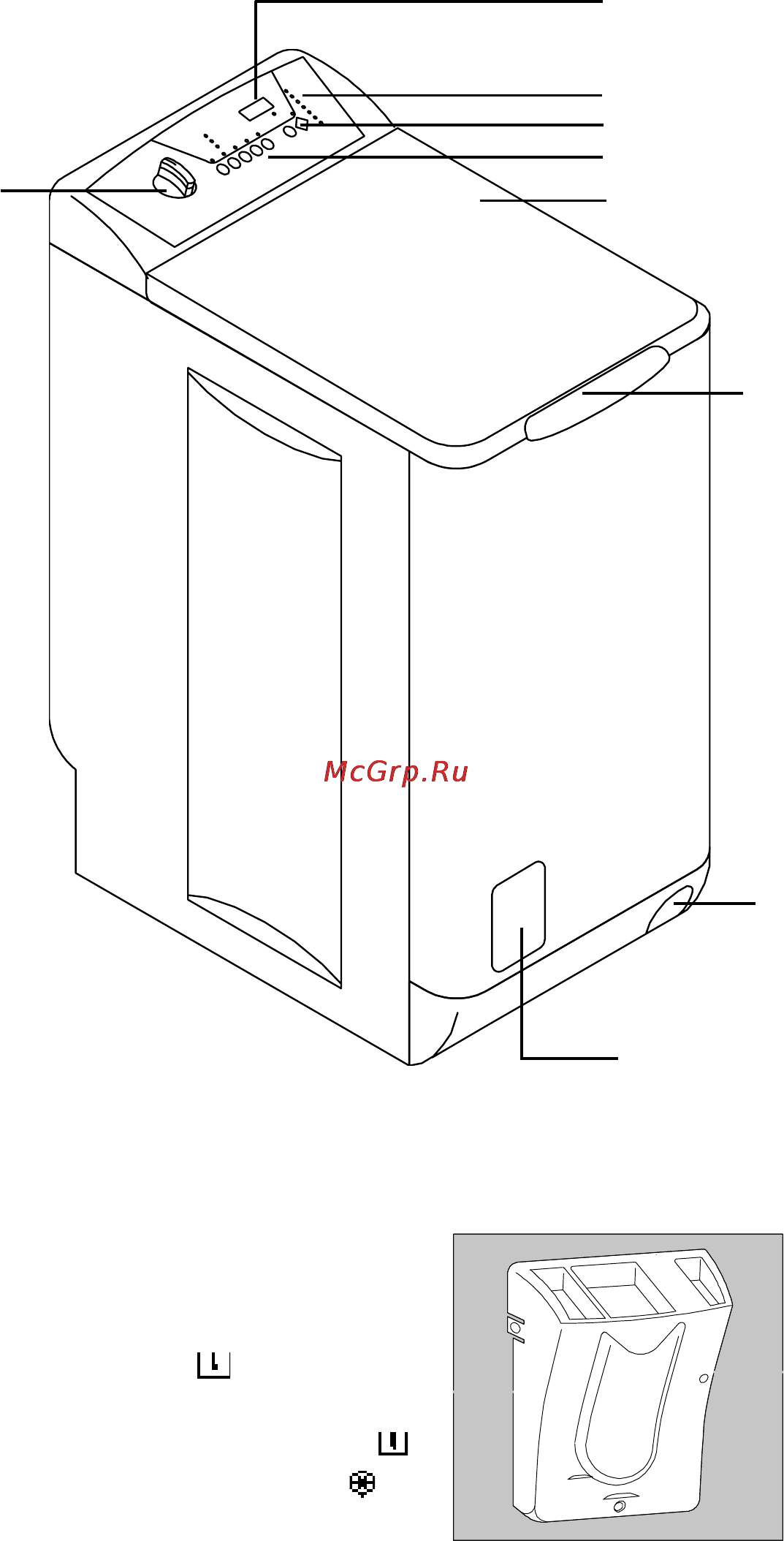 Electrolux EWT1001 [6/24] Описание стиральной машины
