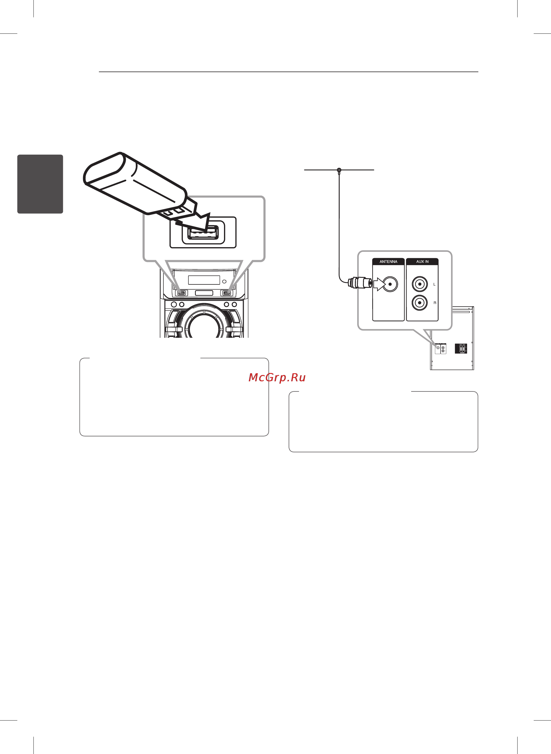 LG CM4320 [12/28] Подключение usb