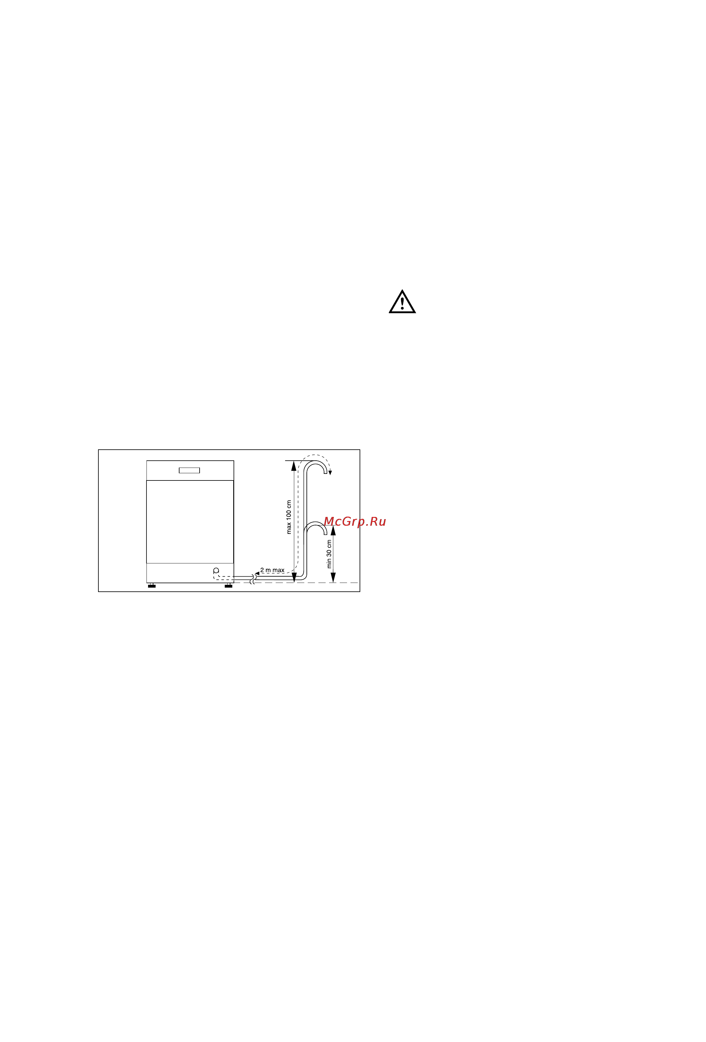 Electrolux ESL4120 [19/20] Подсоединение сливного шланга