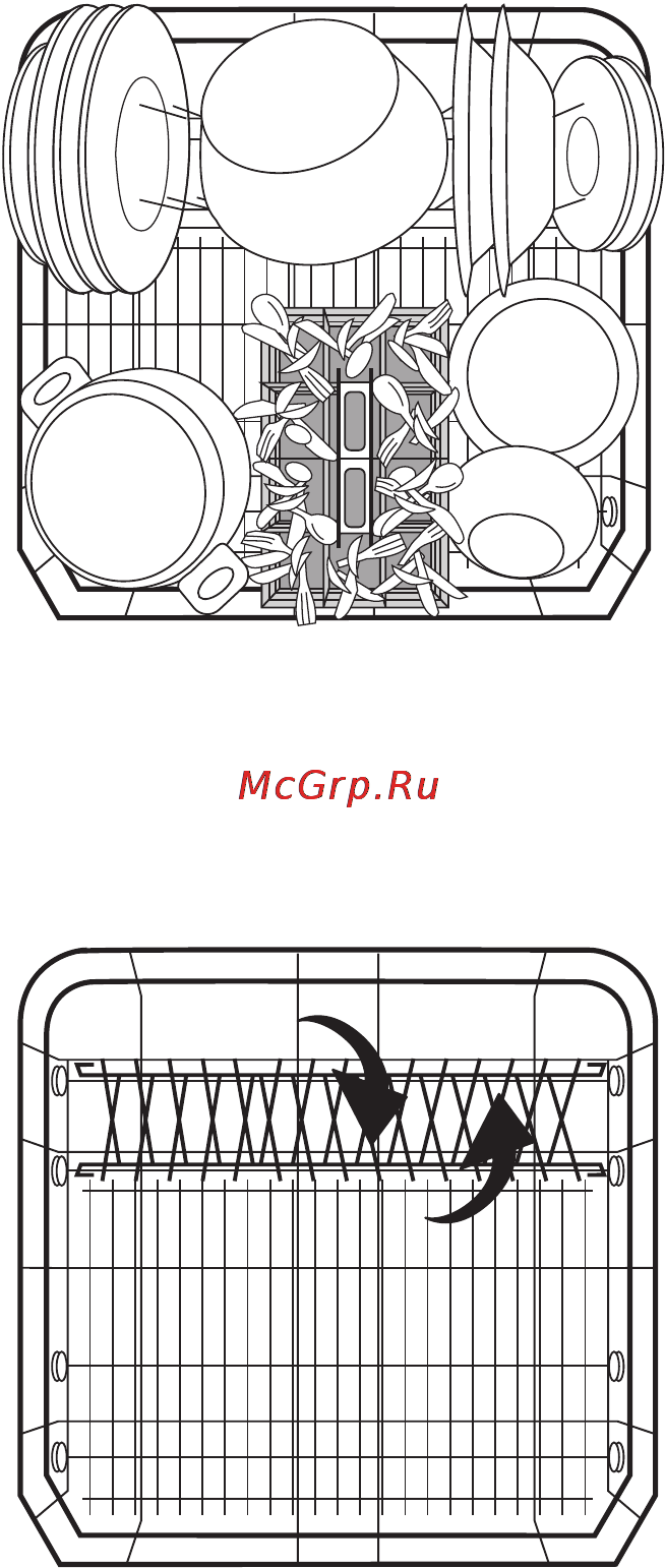 Electrolux ESL6251 [19/44] Установка кастрюль сковородок и крупных тарелок