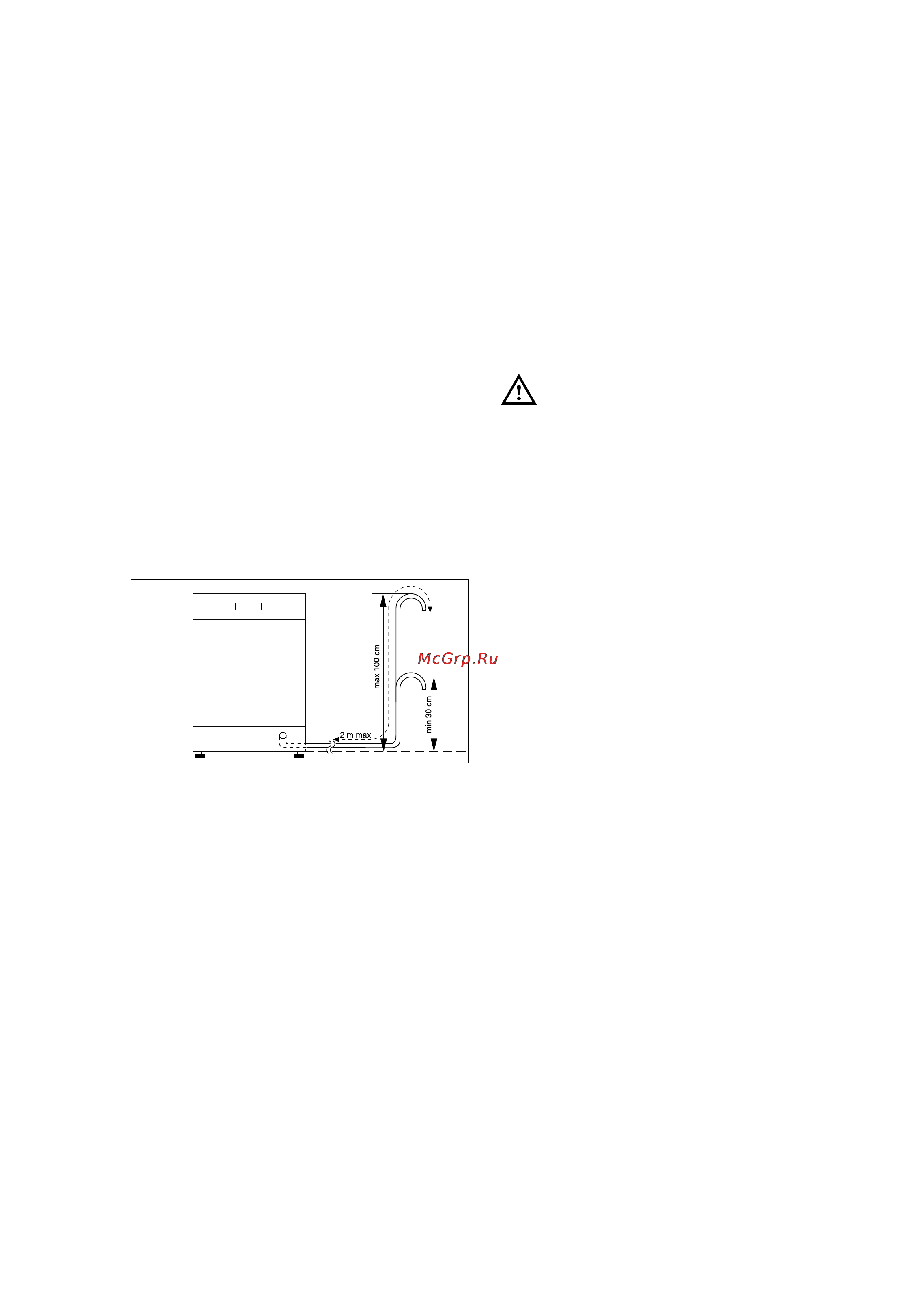 Electrolux ESL6164 [20/22] Подсоединение сливного шланга