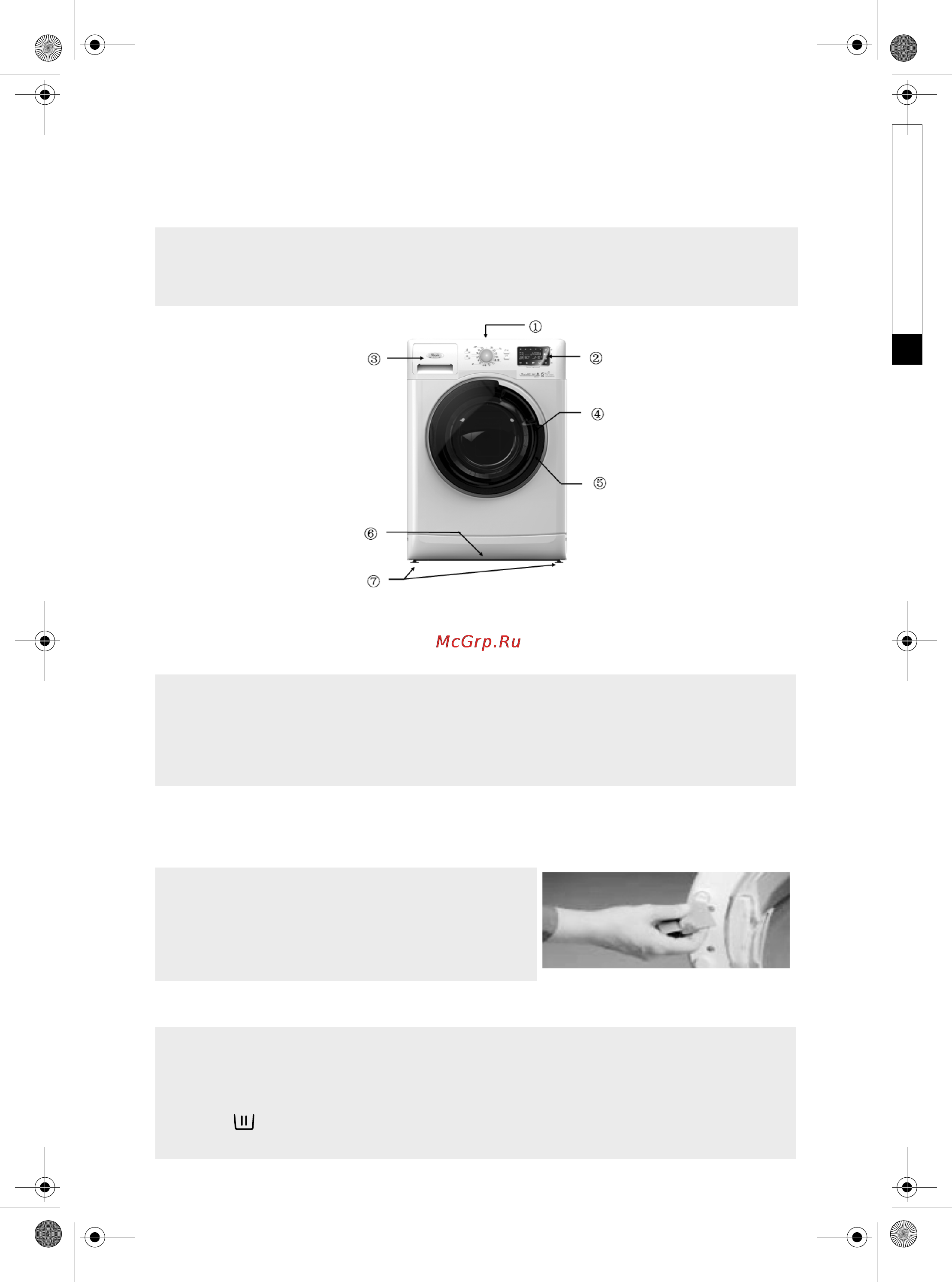Whirlpool AWSE 7100 [5/12] Описание стиральной машины