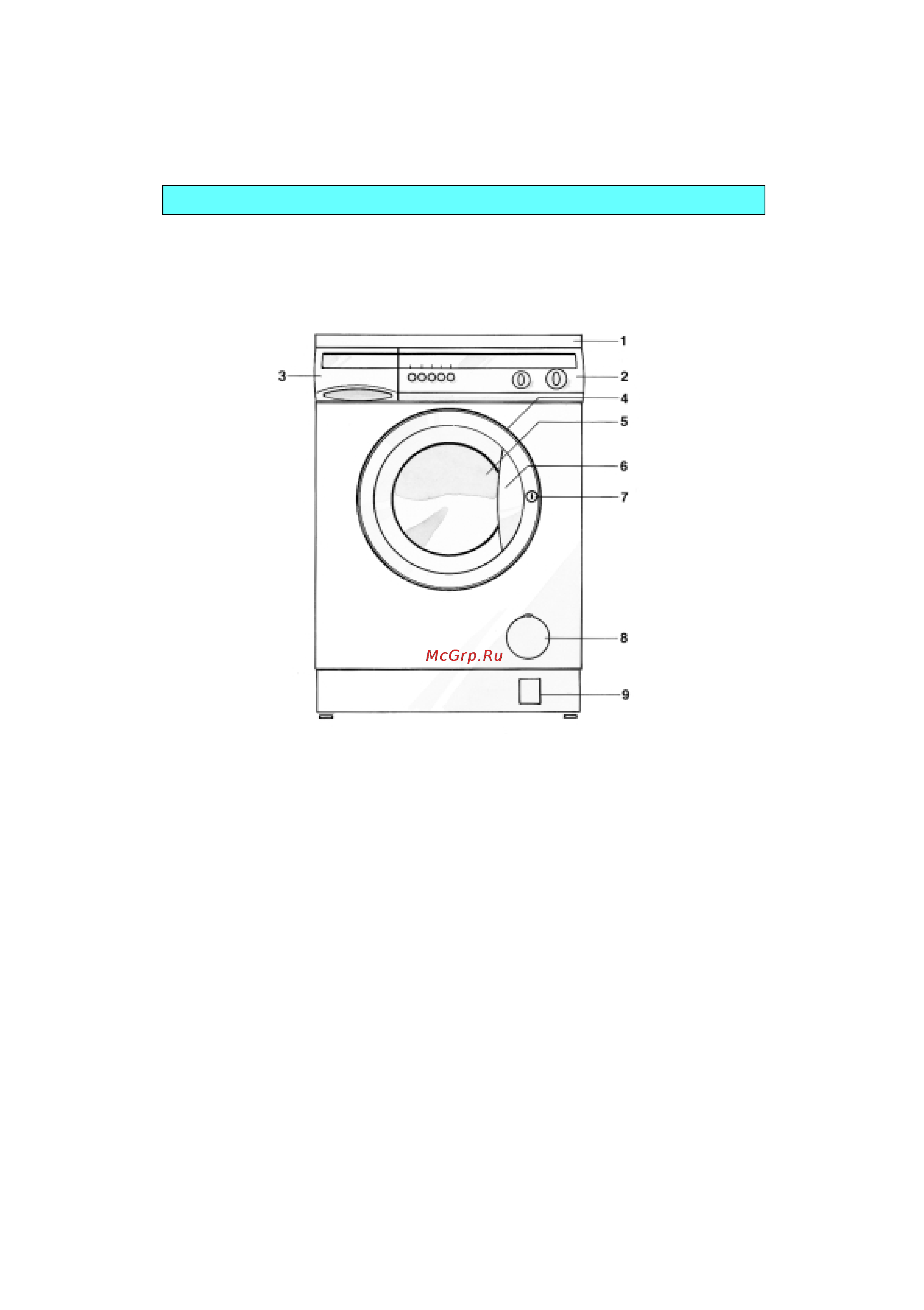 Whirlpool AWM 245 3 [3/15] Прибор и его принадлежности