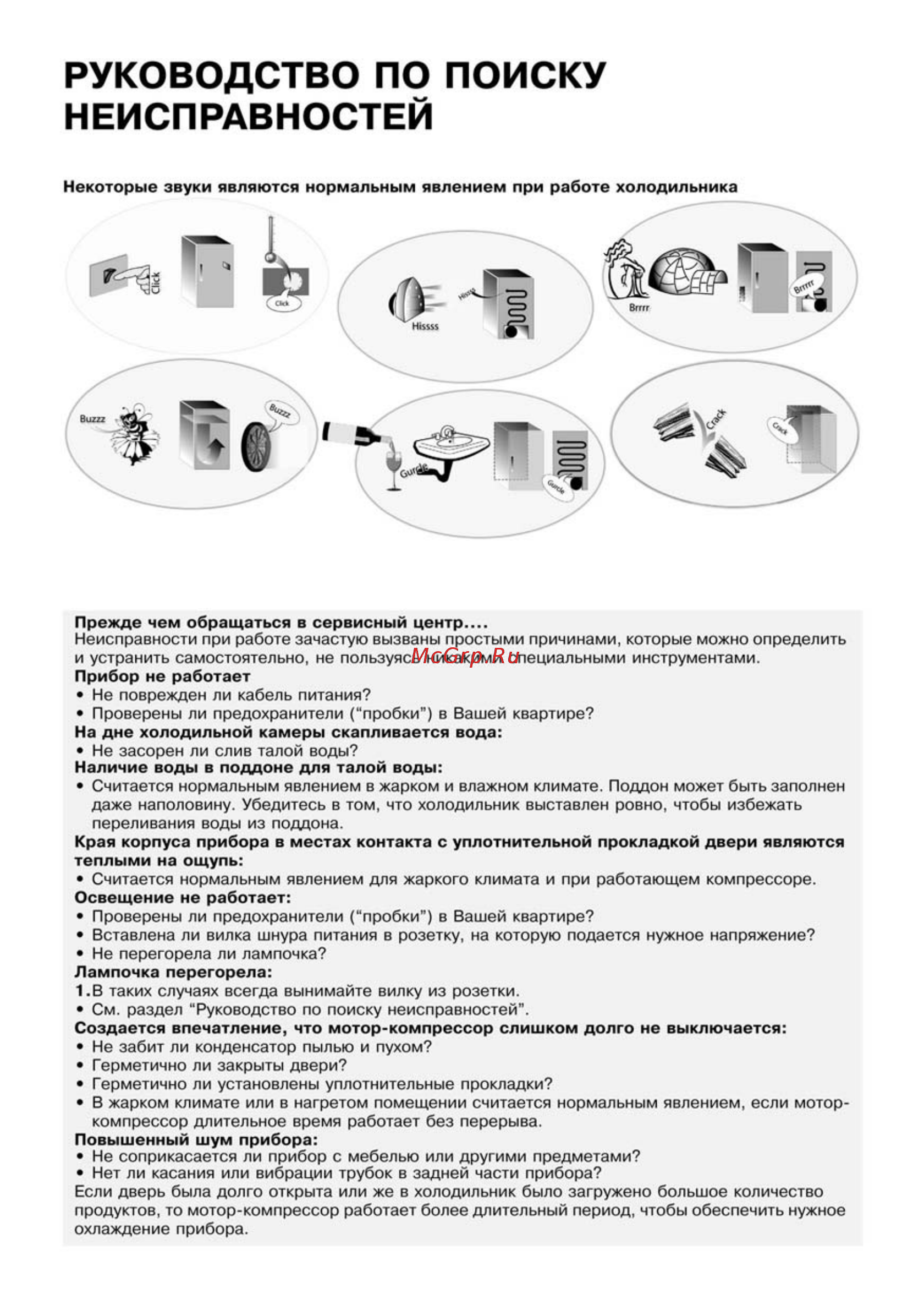 Whirlpool ARC 4178 IX [12/13] Руководство по поиску неисправностей