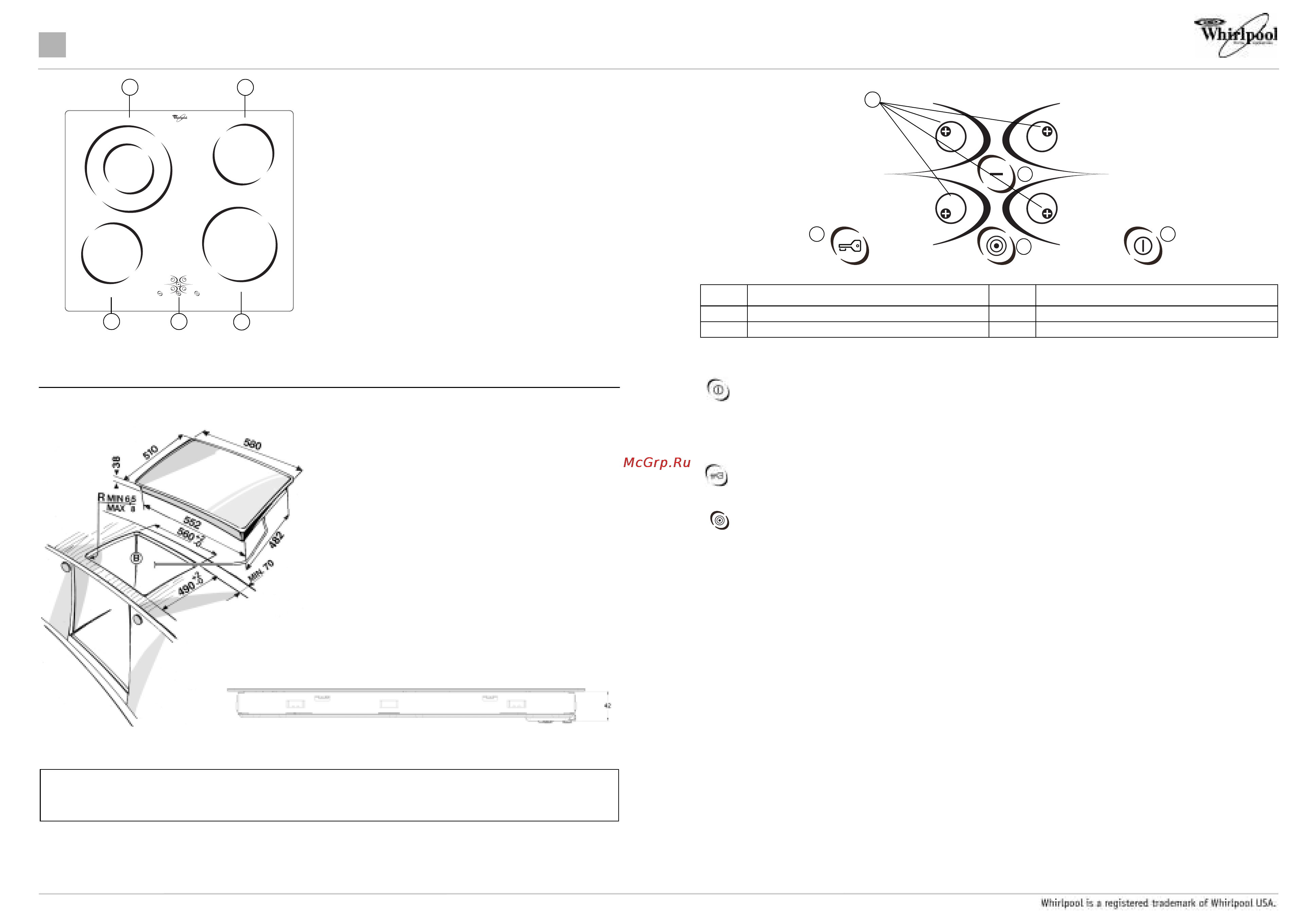 Whirlpool AKT 810 [2/8] Листок описания изделия