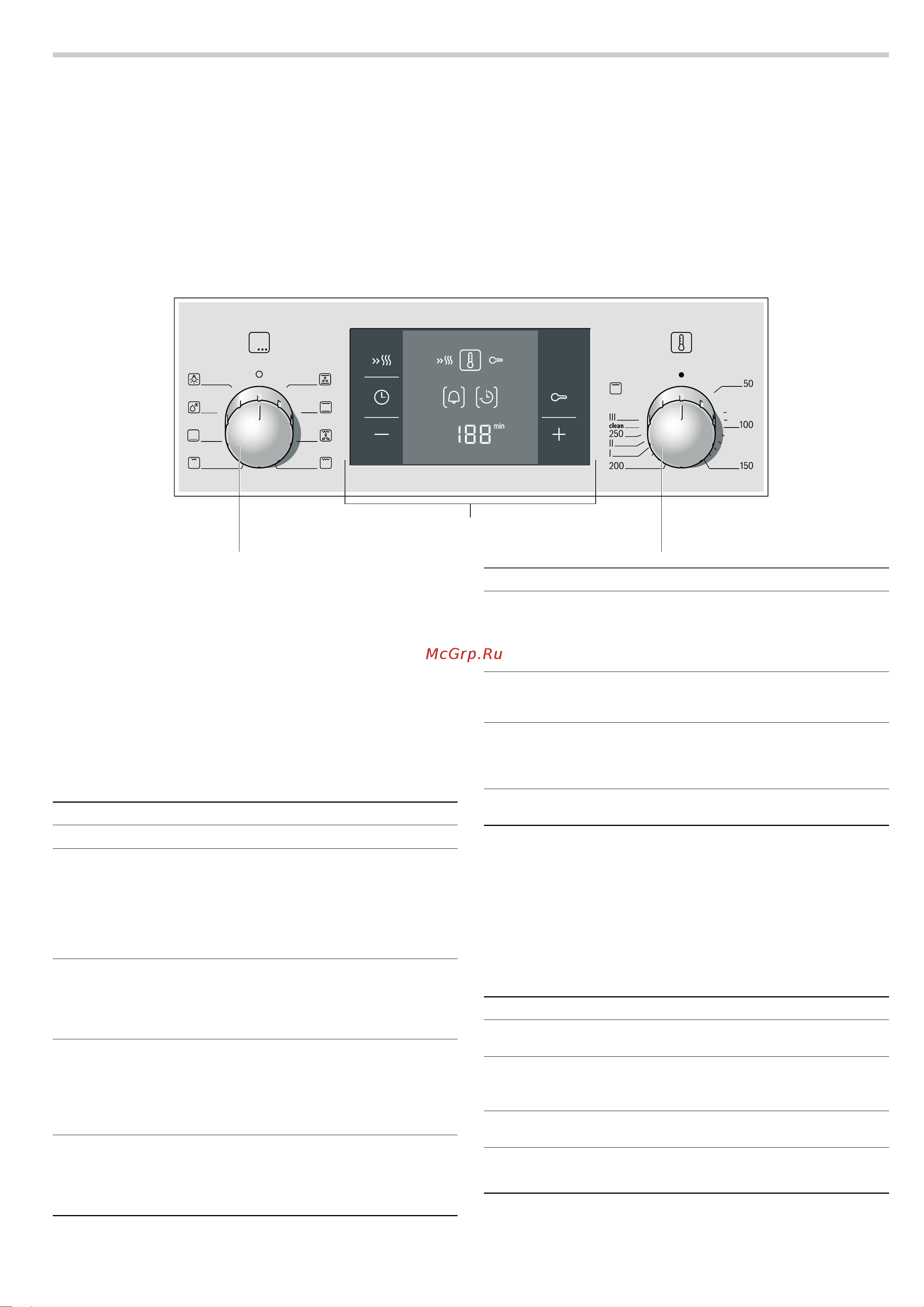 Bosch HBG42R450E [4/21] Кнопки