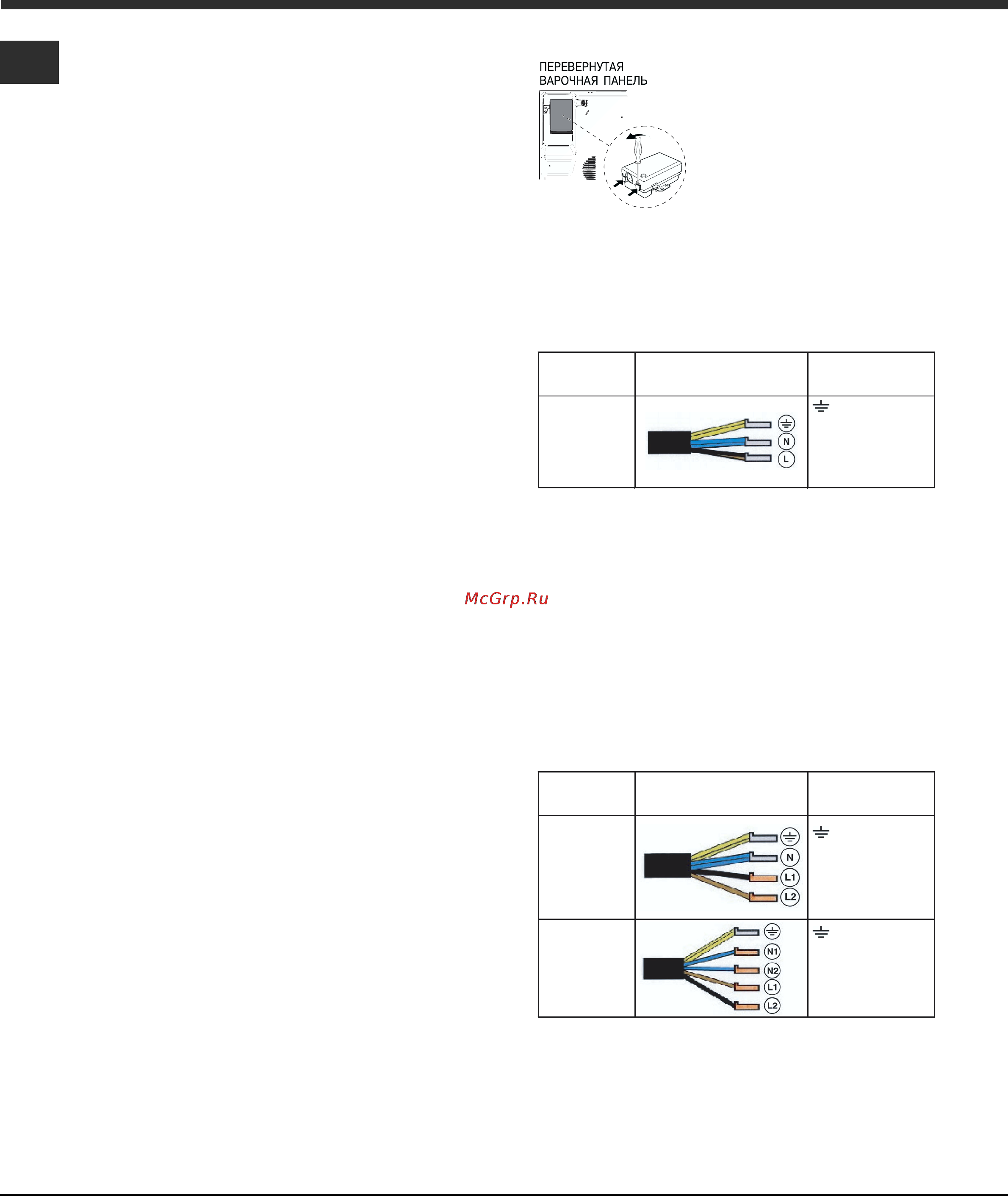 Hotpoint-Ariston RC641 DBRFH [4/16] Электрическое подключение