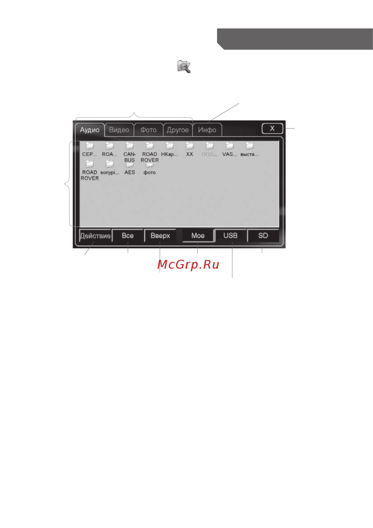 Intro CHR-7770 2DIN 3G [23/37] Менеджер файлов