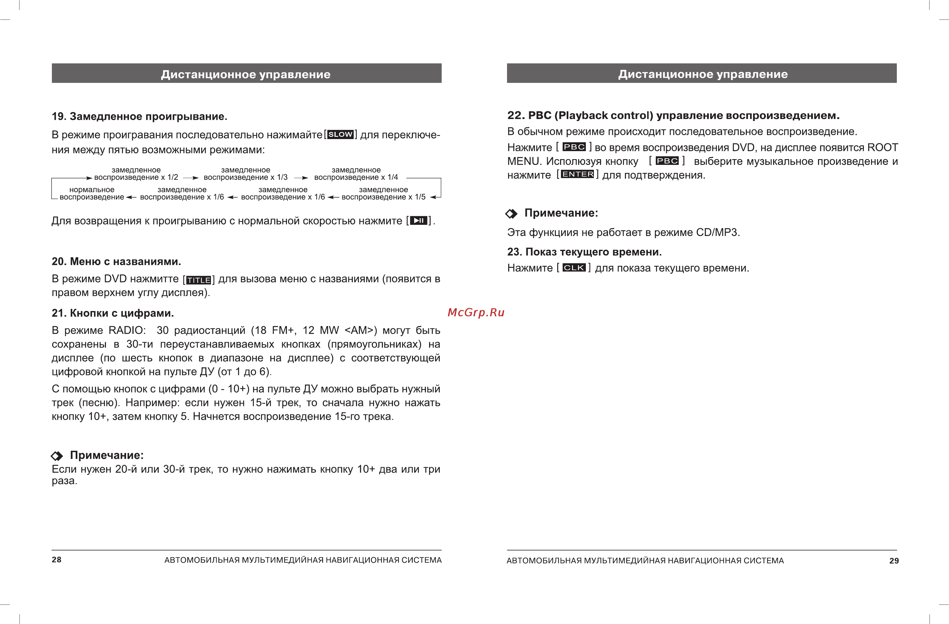 Incar CHR-7730 Инструкция по эксплуатации онлайн [18/23] 138065