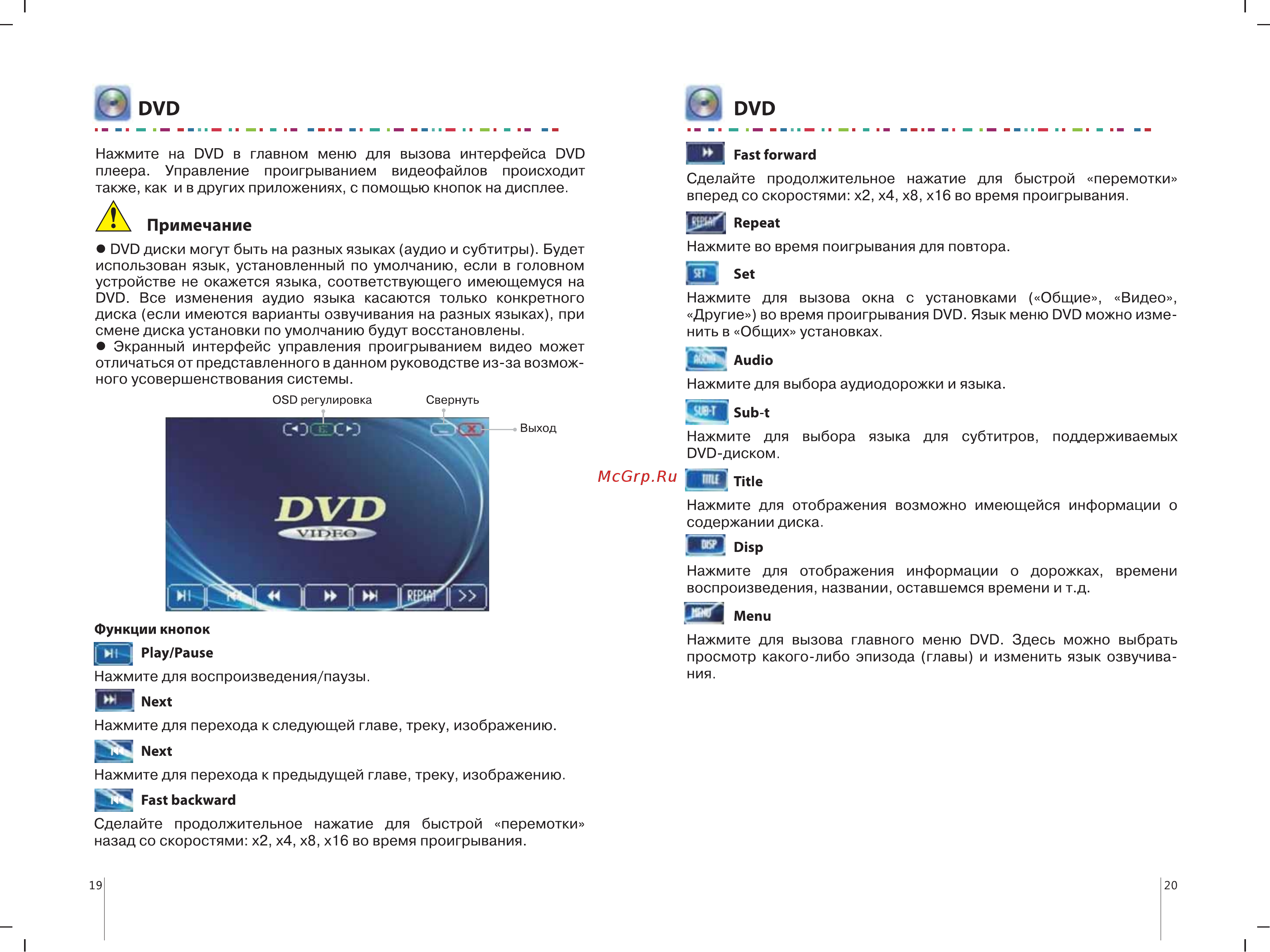Incar AHR-3689 CR [13/33] Q dvd 0 dvd