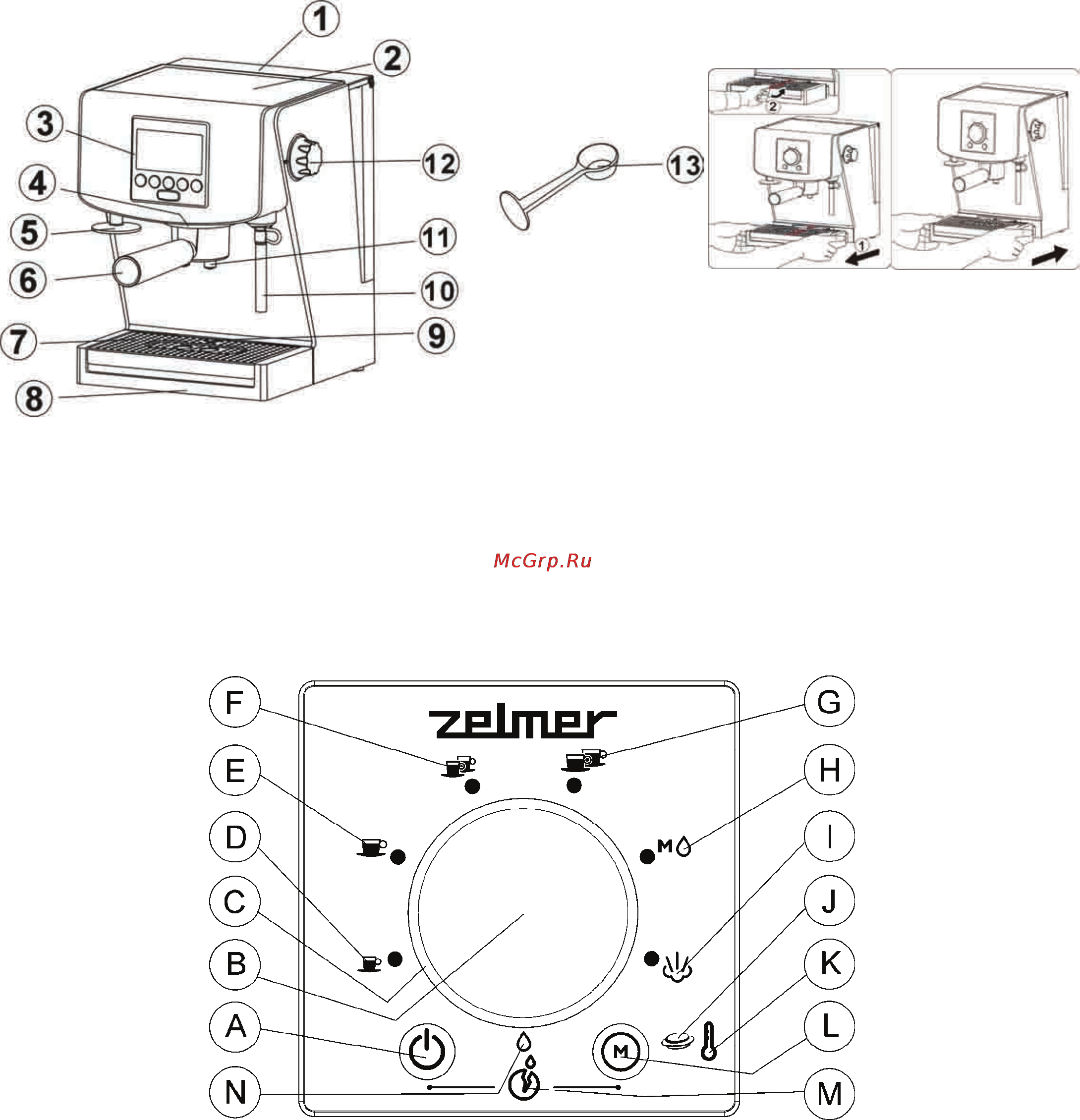 Zelmer 13Z015 [90/100] Machine design