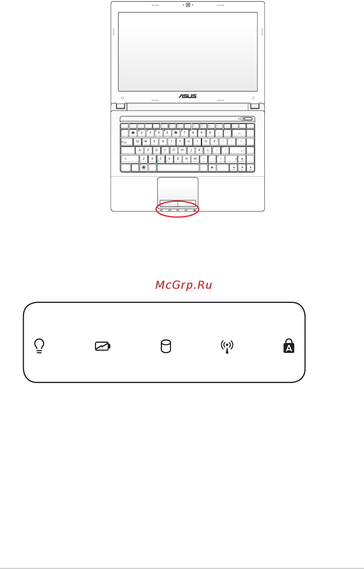 Asus K53BY [50/112] Передние