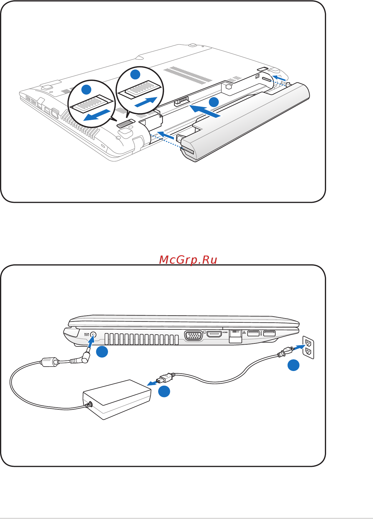 Asus K55VD [11/116] Подготовка ноутбука