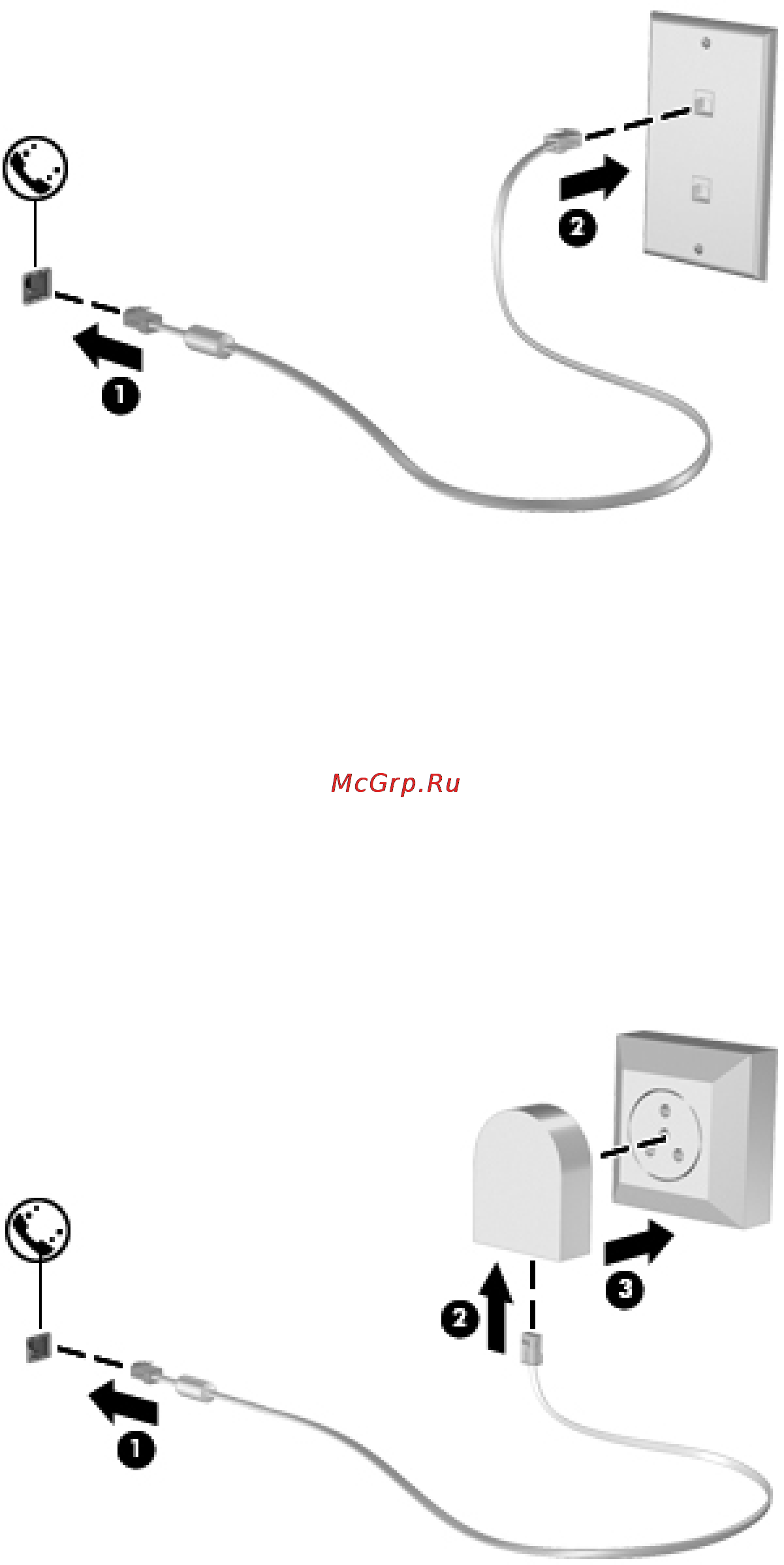 HP Mini 110-4104er [75/136] В некоторых странах регионах также требуются специальные адаптеры кабеля модема