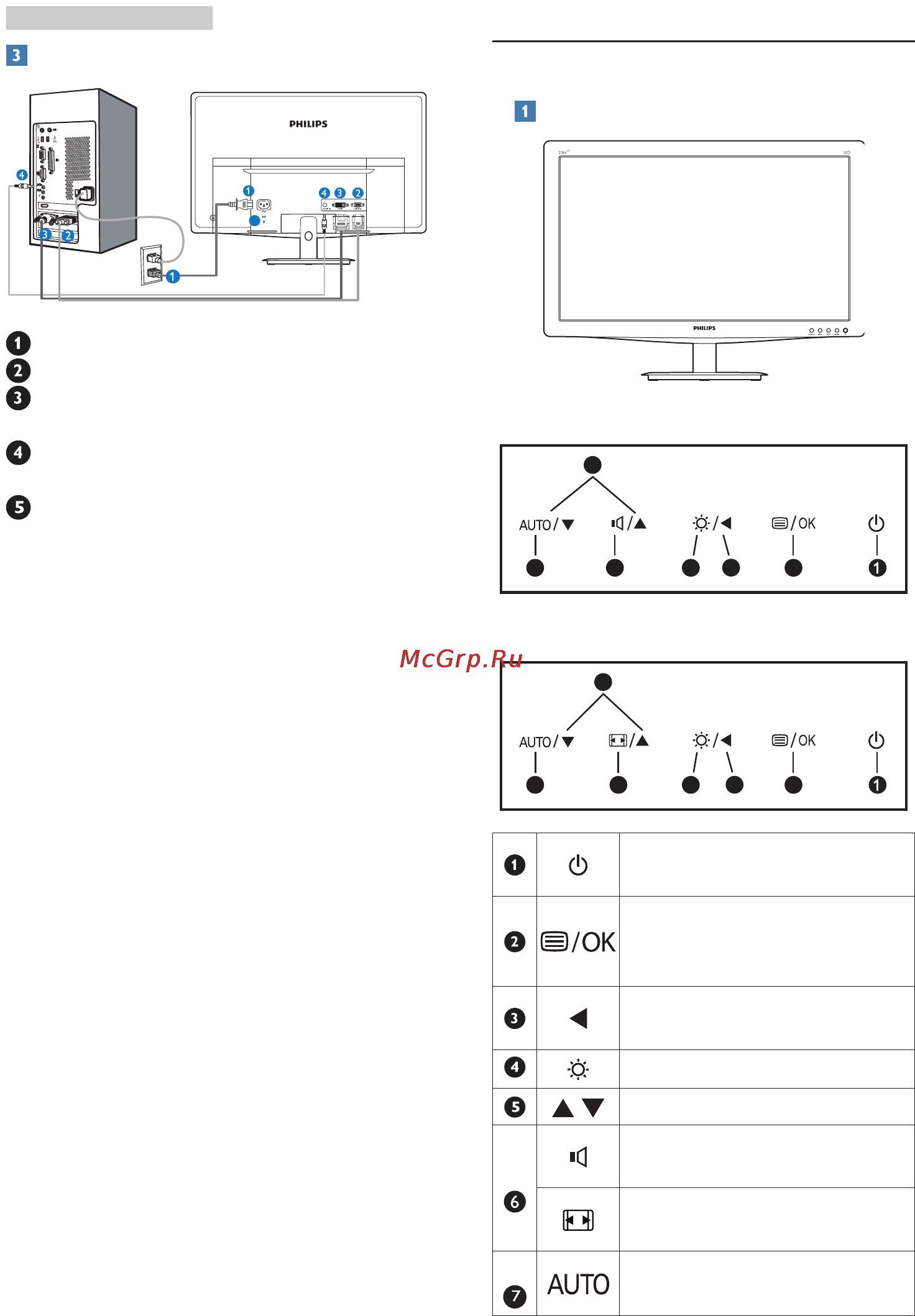 Philips 236V3LAB [7/40] Эксплуатация монитора