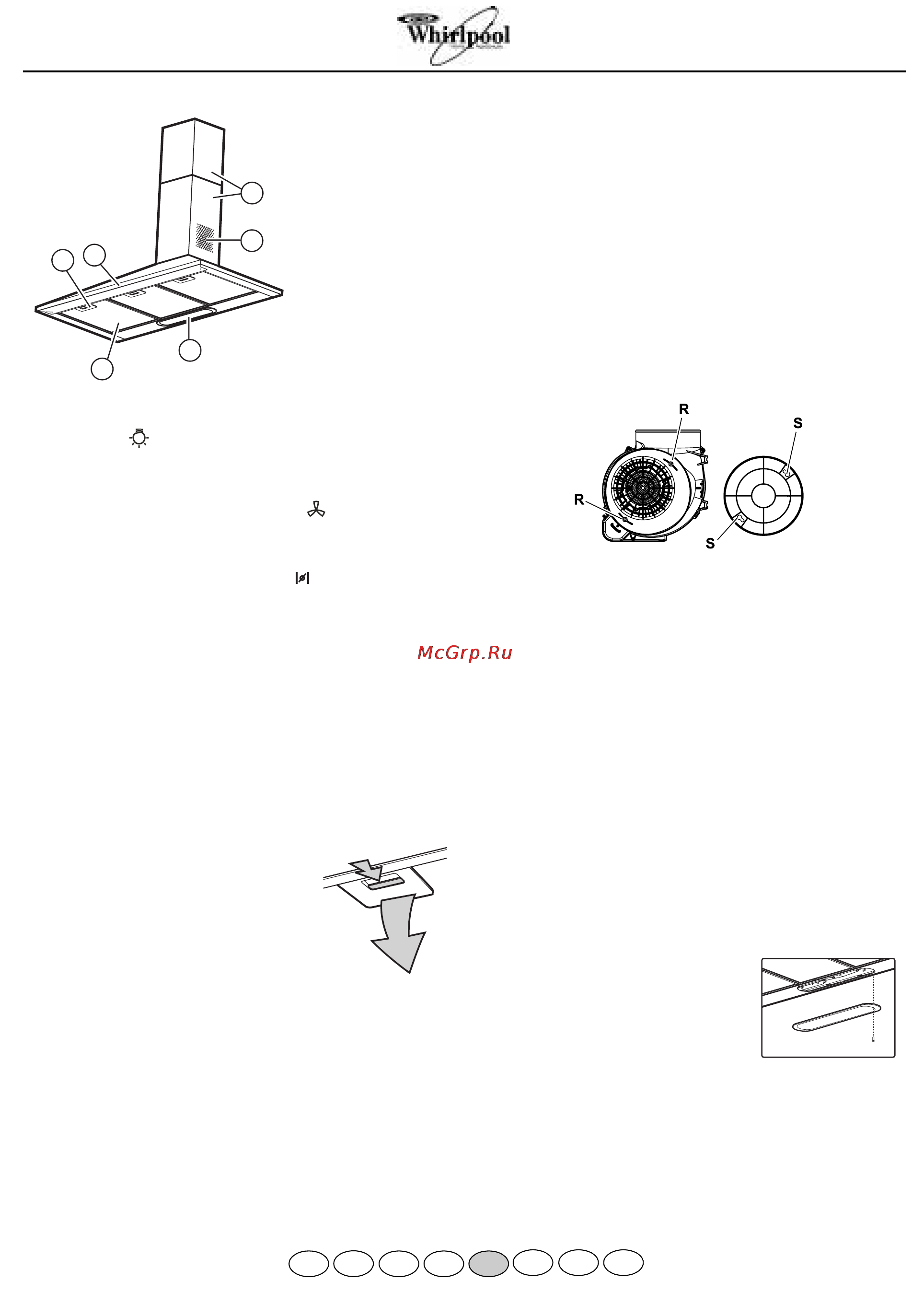 Whirlpool AKR 672 IX [3/4] Описание вытяжки