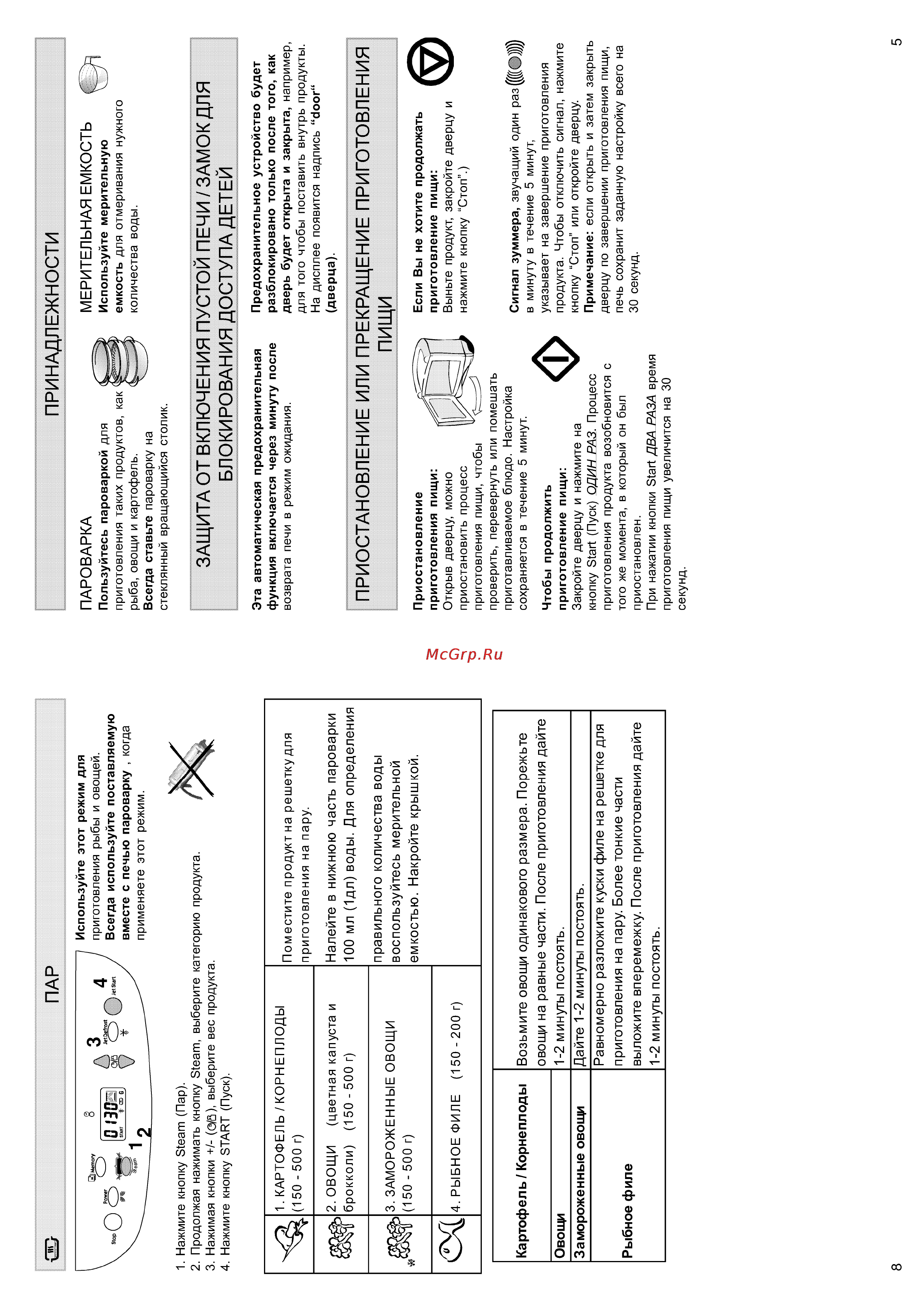 Whirlpool MAX 15 [5/6] Блокирования доступа детей