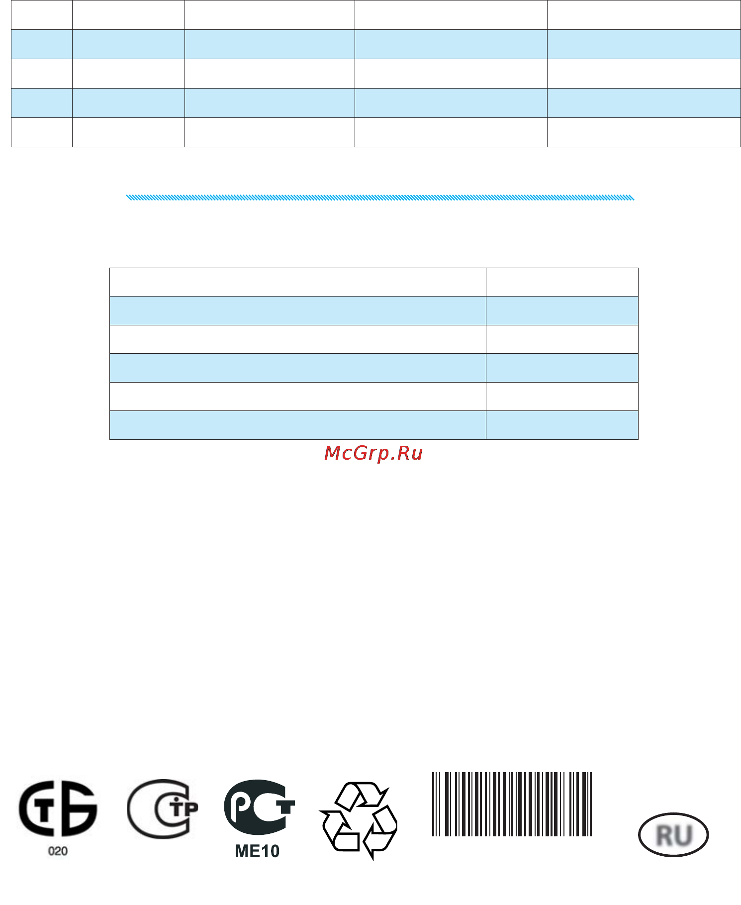 Whirlpool MWD 301 [12/12] Технические характеристики