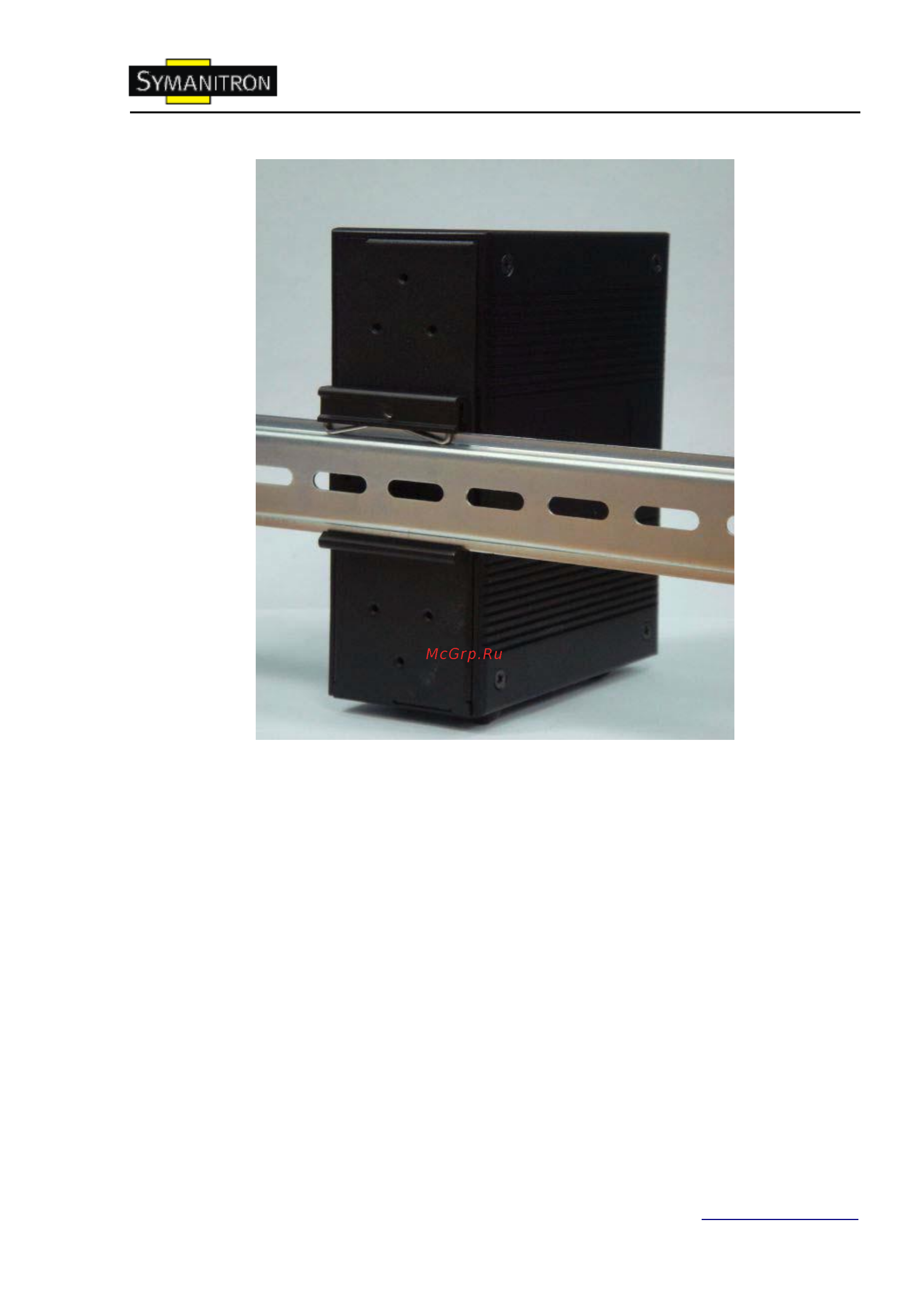 Symanitron SWMGP-84SFP [7/113] Установка коммутатора на стену