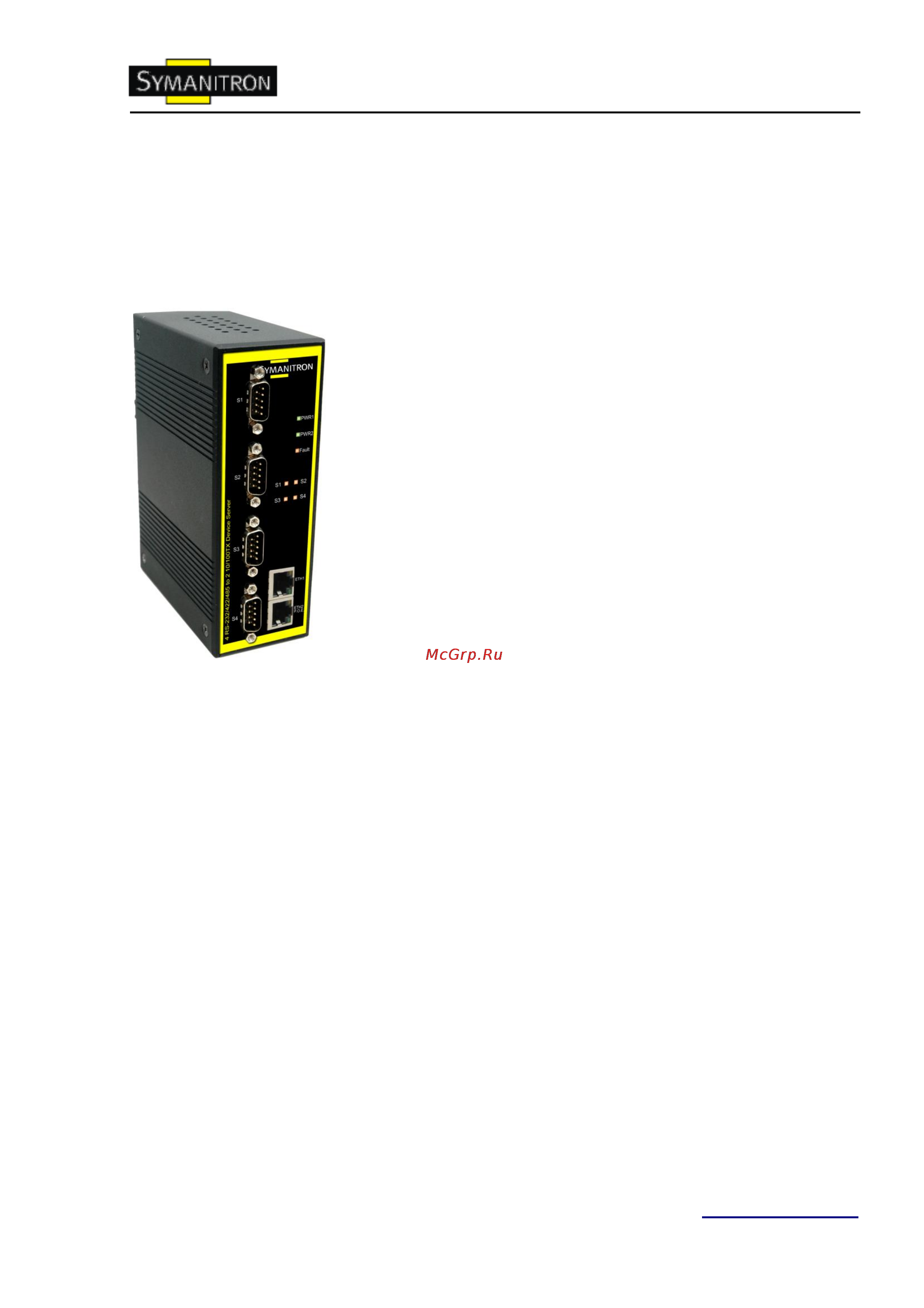 Symanitron DS-42-WG [3/50] Описание устройства