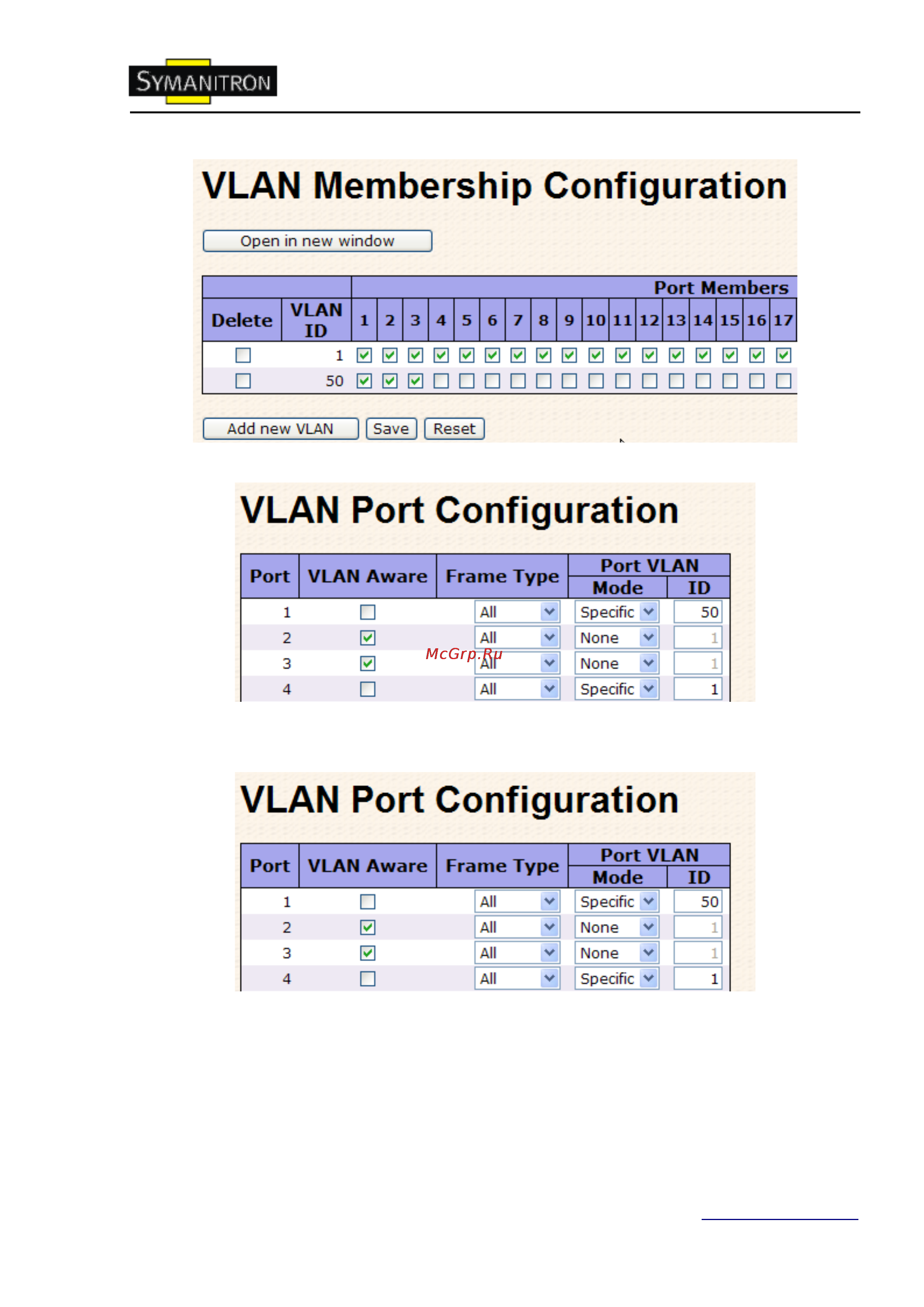 Symanitron SWMG-168GC-GSFP (-E) [55/105] Приватный vlan