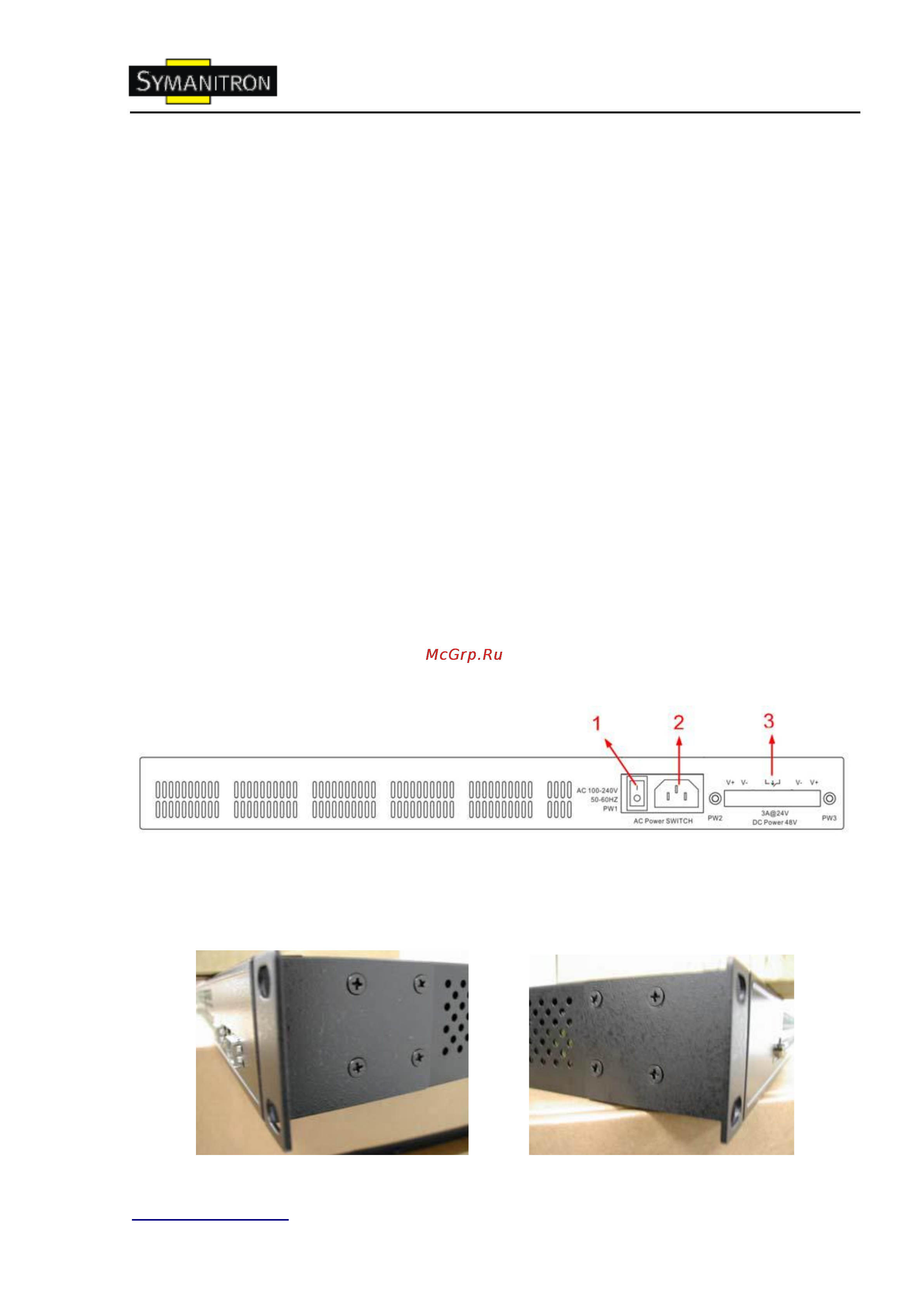 Symanitron SWMG-244GSFP (-E) [8/109] Задняя панель