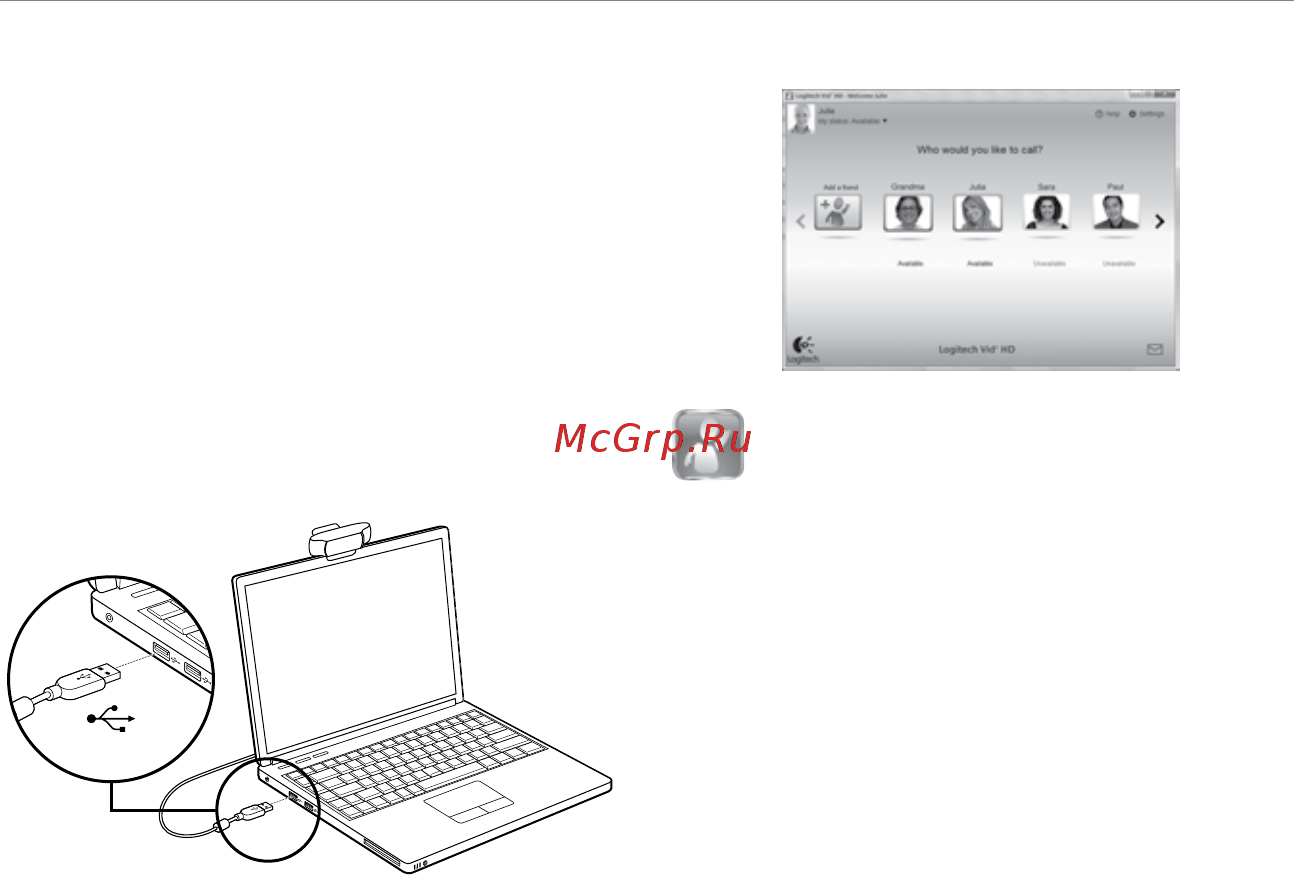 Logitech C920 960-001055 [4/13] Установите программное обеспечение