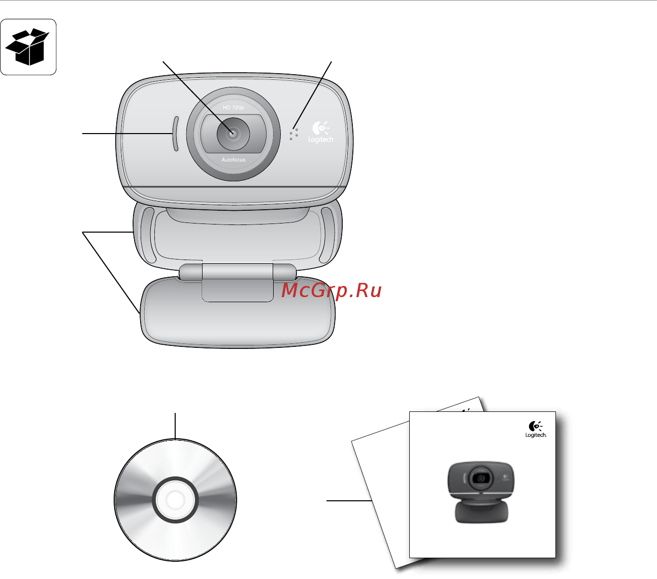 Logitech C525 (960-000723) Инструкция по эксплуатации онлайн [3/15] 247408